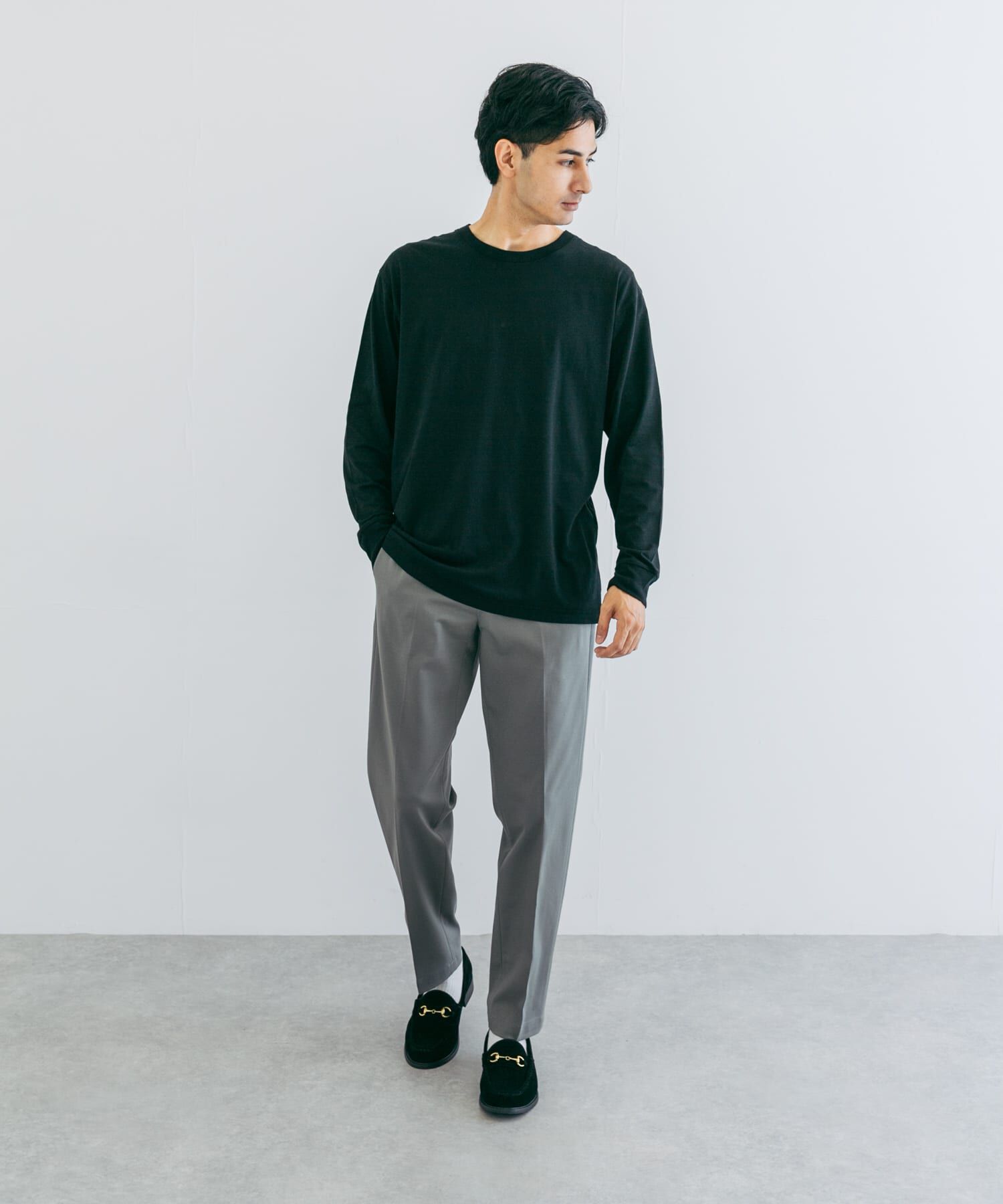 URBAN RESEARCH「『UR TECH』クルーネックロングTシャツ」|Tシャツ・カットソー|