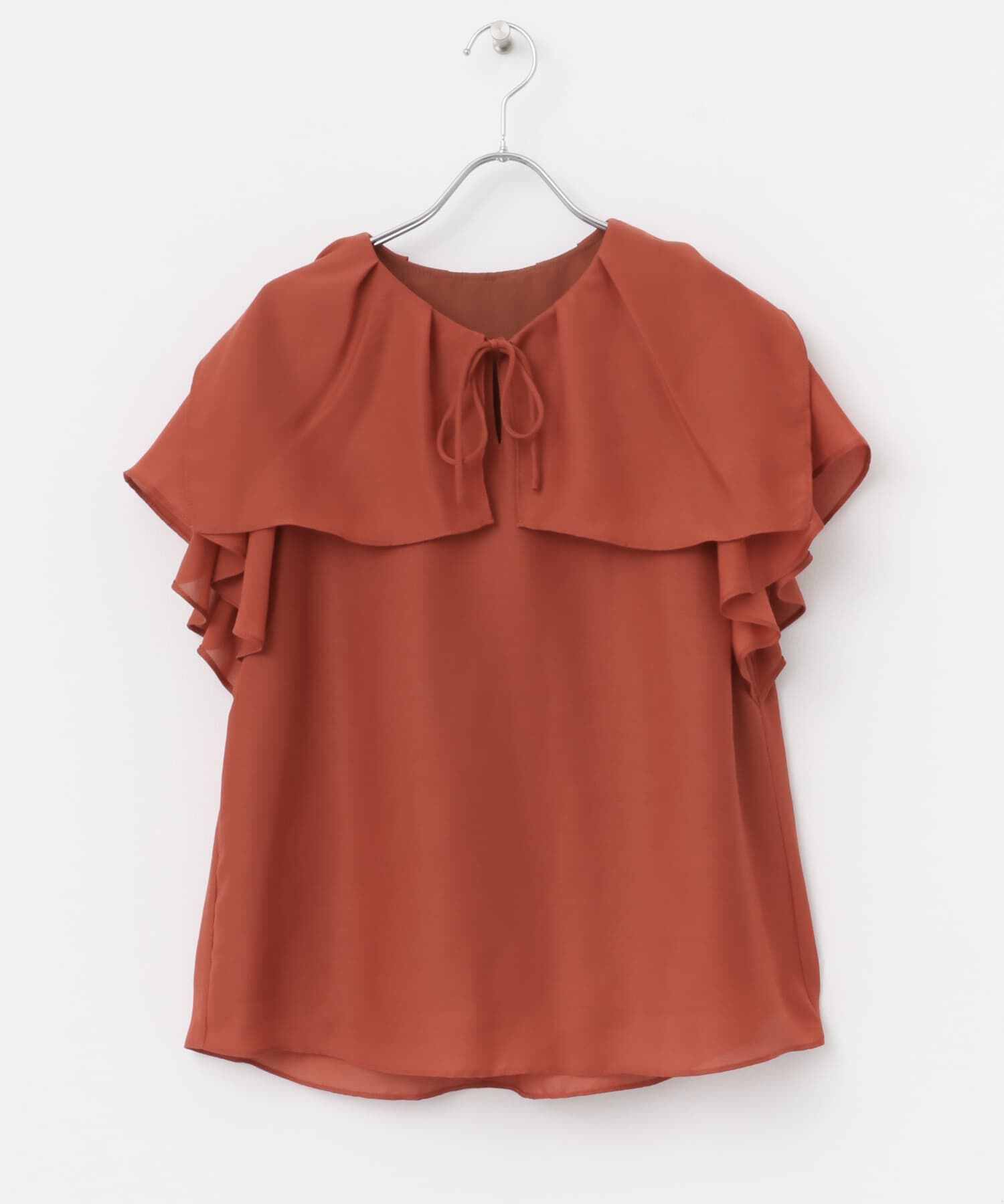 URBAN RESEARCH ROSSO「イージーケアフリルブラウス」|シャツ・ブラウス|