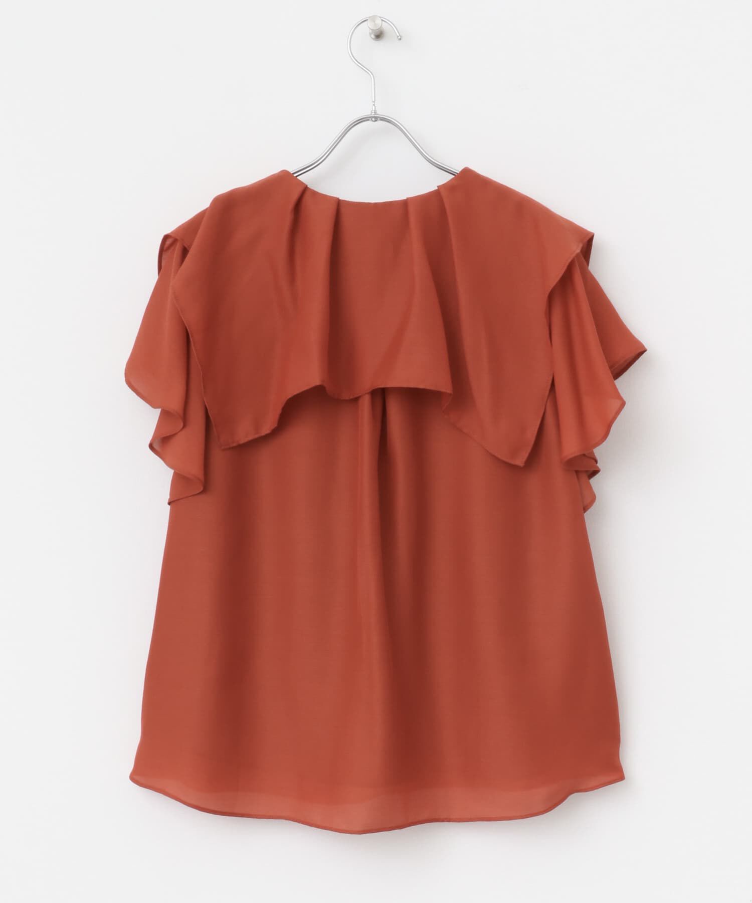 URBAN RESEARCH ROSSO「イージーケアフリルブラウス」|シャツ・ブラウス|