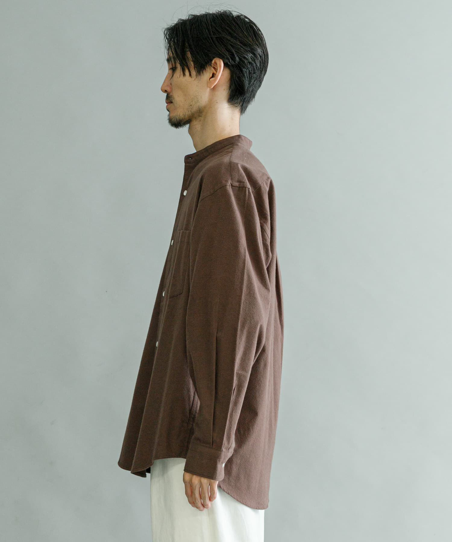 URBAN RESEARCH「『UR TECH』バンドカラーシャツ」|シャツ・ブラウス|