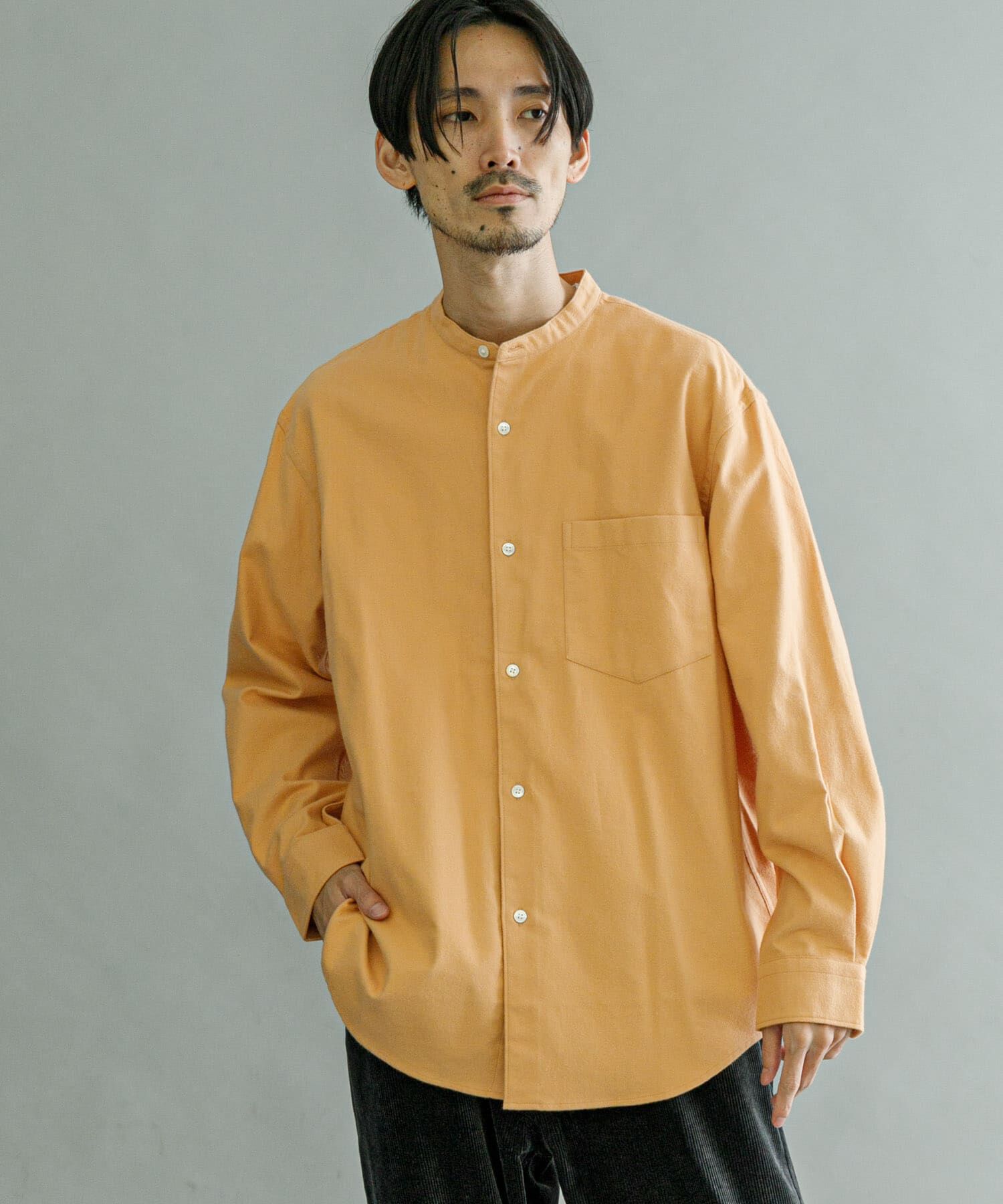 URBAN RESEARCH「『UR TECH』バンドカラーシャツ」|シャツ・ブラウス|