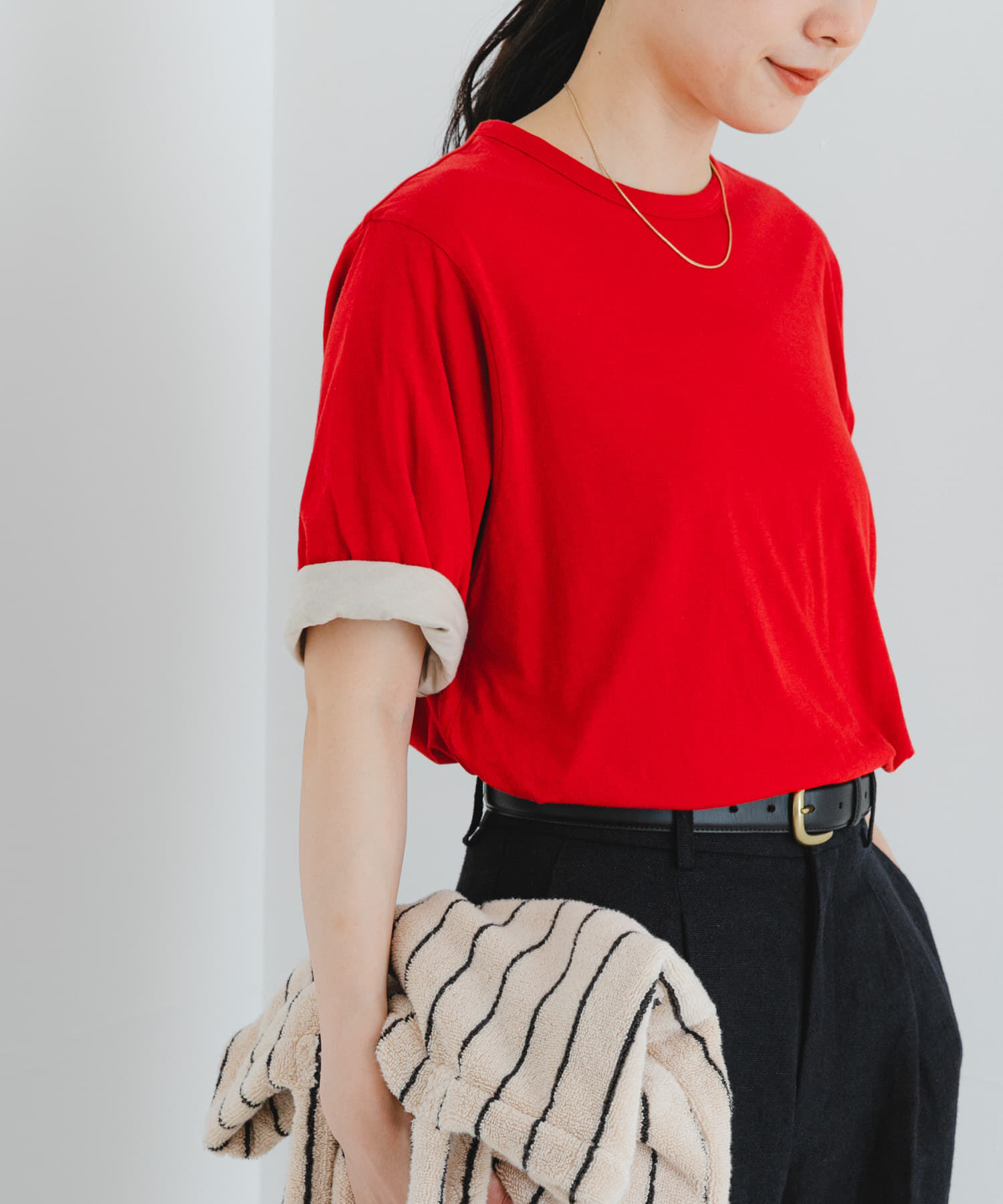 URBAN RESEARCH「リバーシブルTシャツ」|Tシャツ・カットソー|レッド系その他