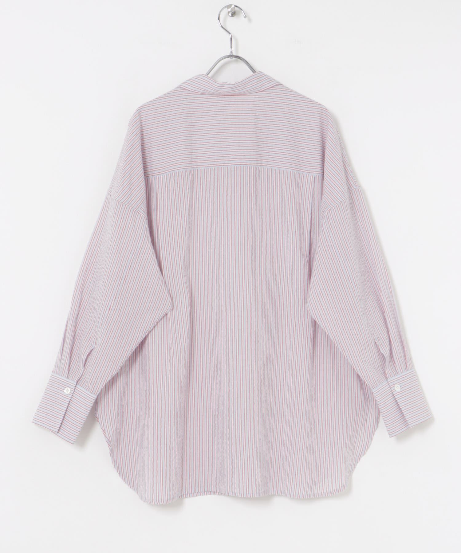 URBAN RESEARCH「new basic　インドコットンサッカーストライプシャツ」|シャツ・ブラウス|