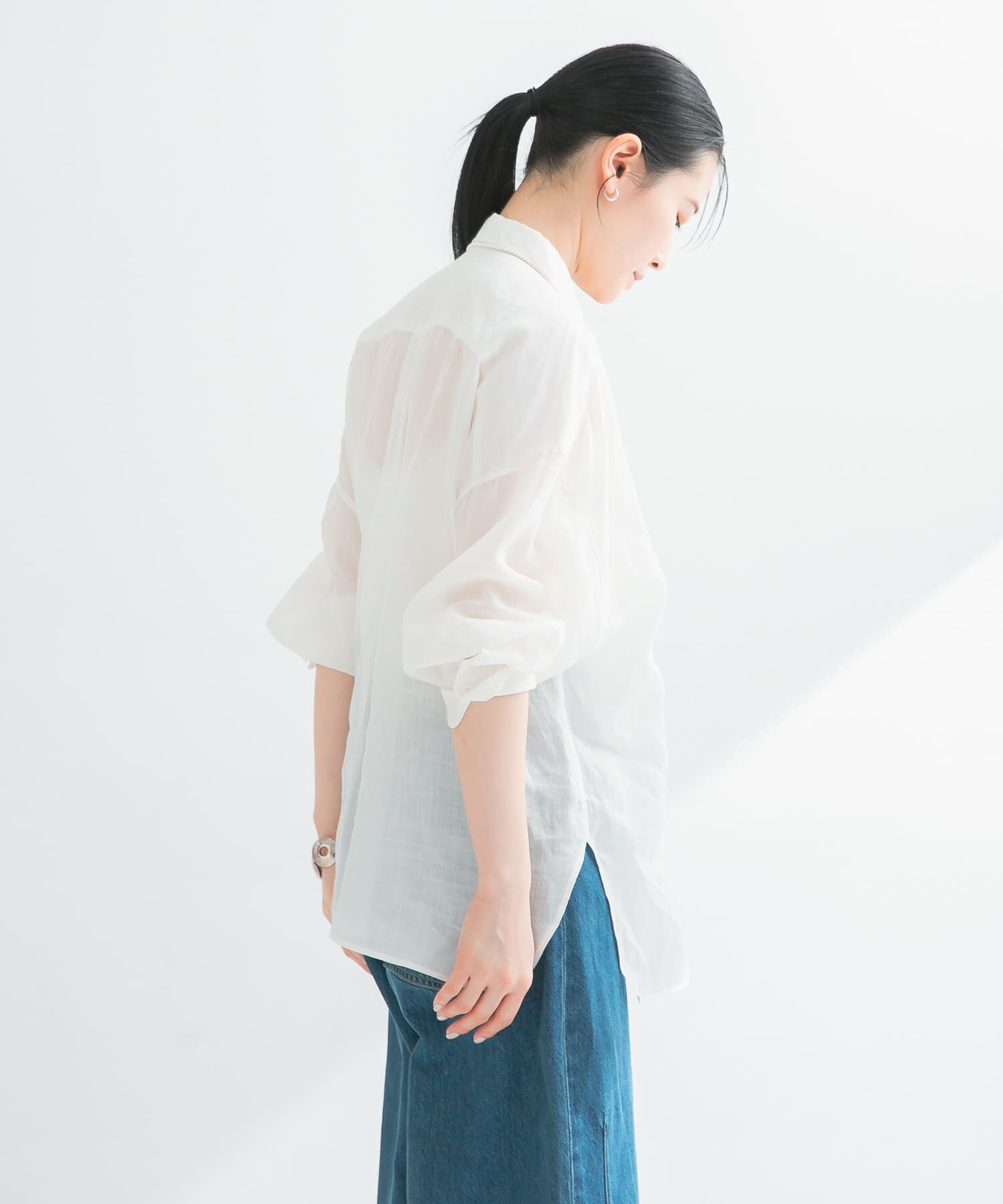 URBAN RESEARCH「ガーメントダイラミーオーバーシャツ」|シャツ・ブラウス|