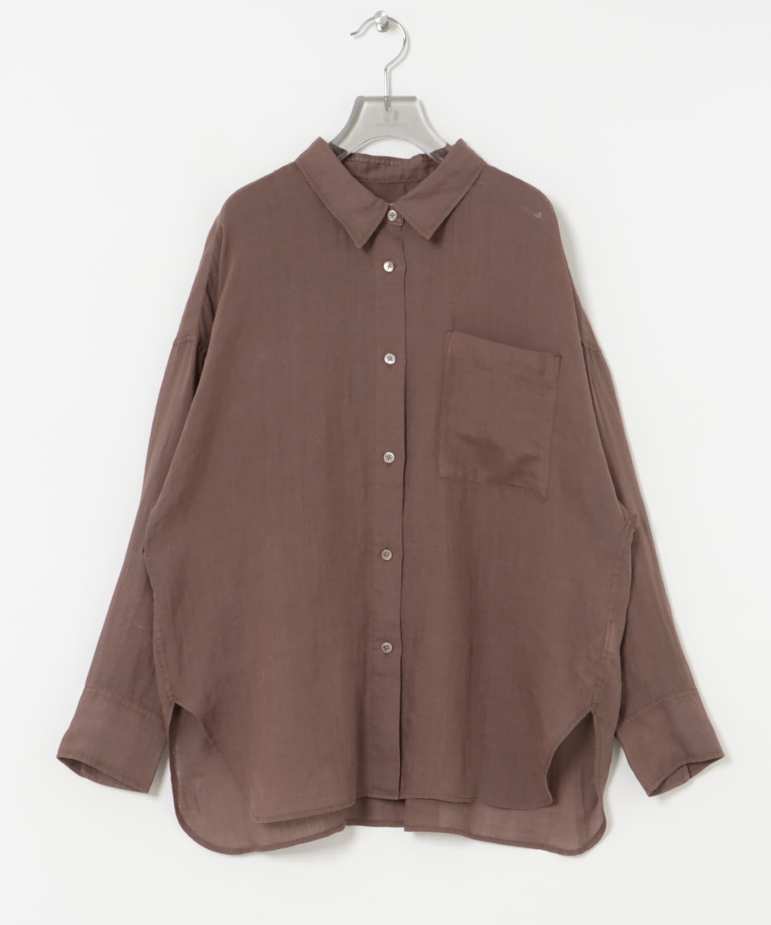 URBAN RESEARCH「ガーメントダイラミーオーバーシャツ」|シャツ・ブラウス|