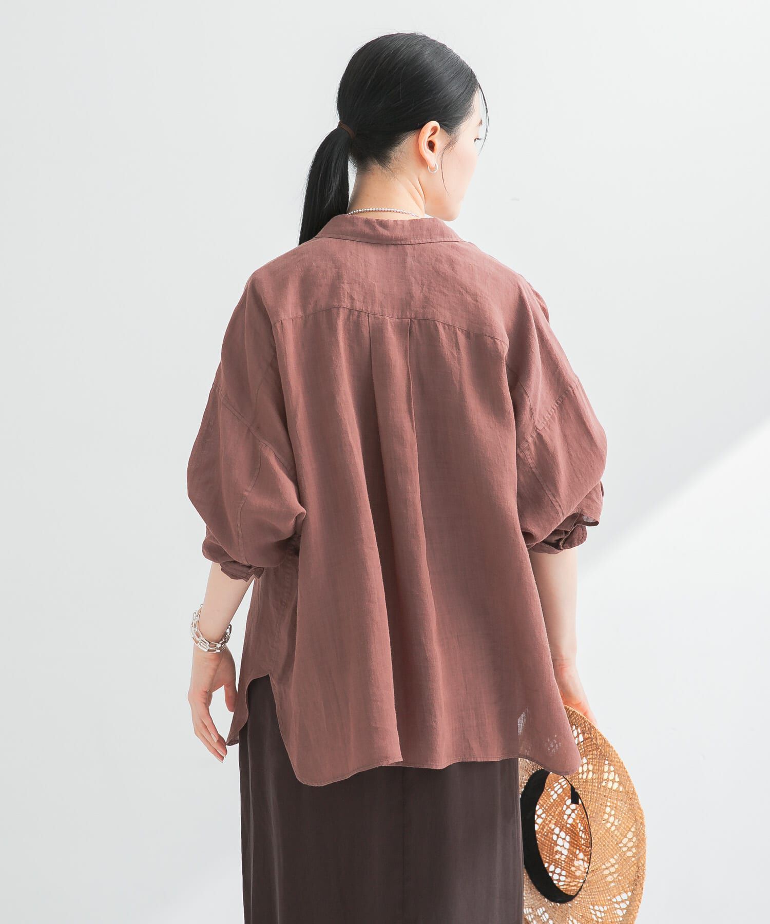 URBAN RESEARCH「ガーメントダイラミーオーバーシャツ」|シャツ・ブラウス|