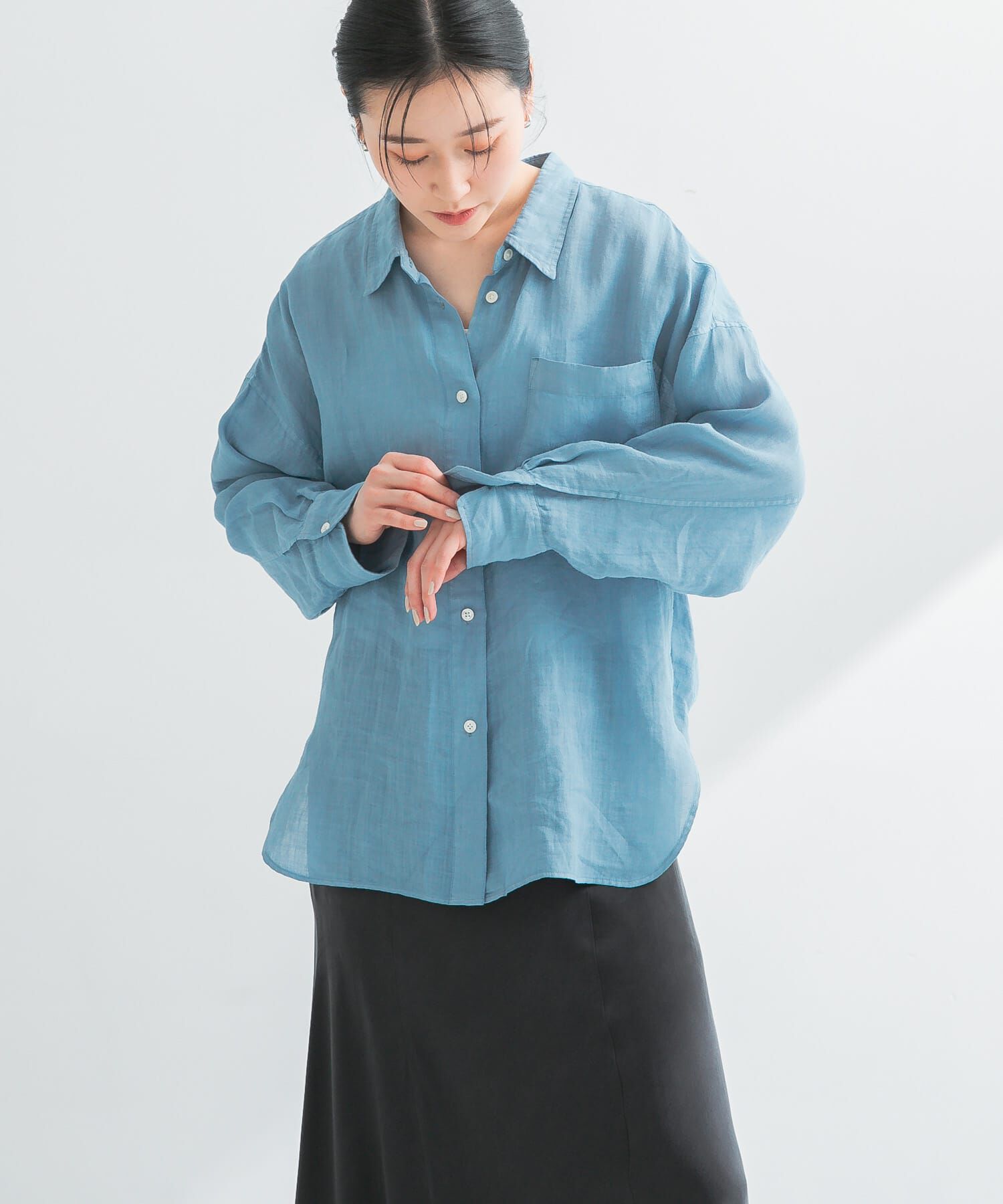 URBAN RESEARCH「ガーメントダイラミーオーバーシャツ」|シャツ・ブラウス|