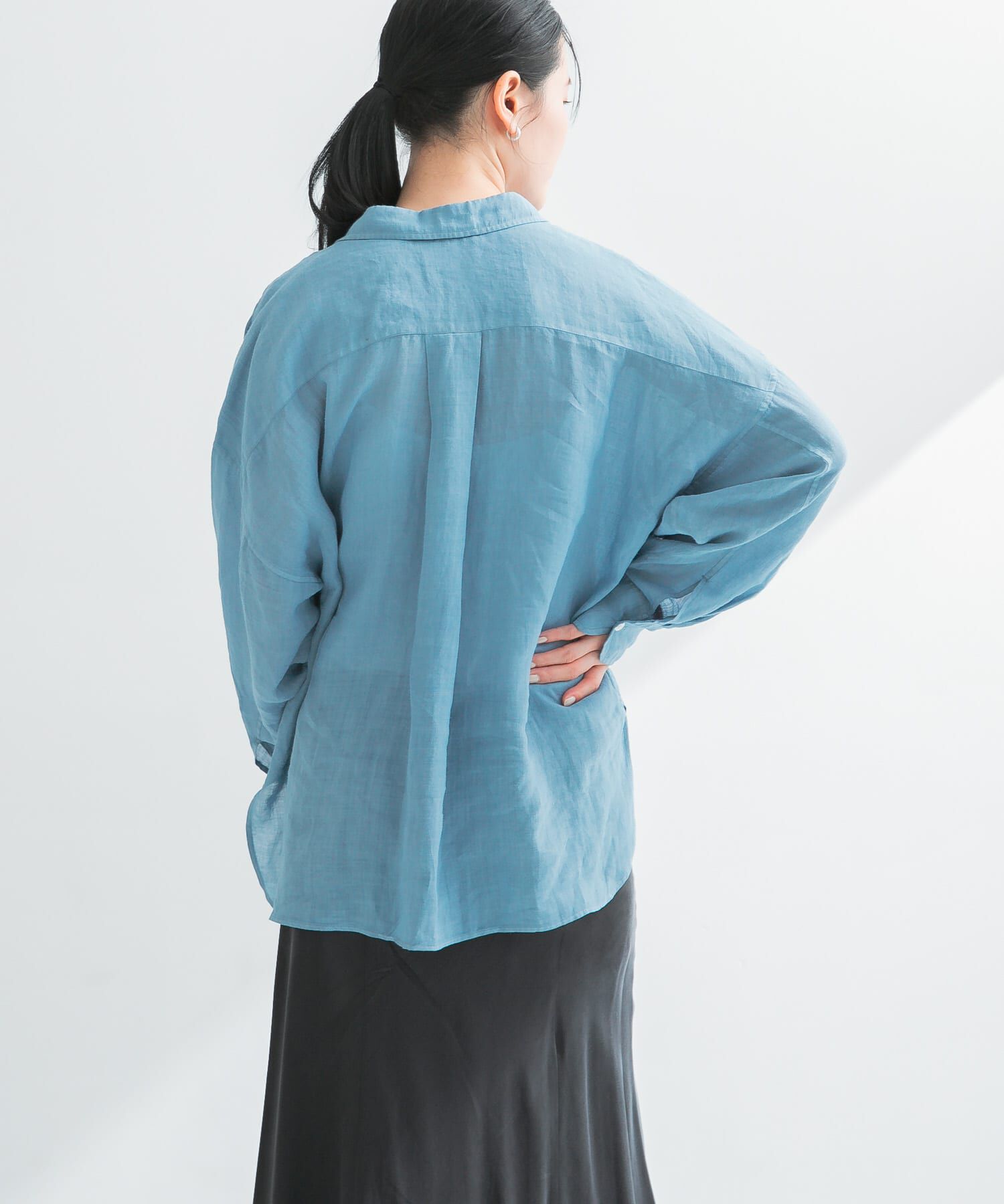 URBAN RESEARCH「ガーメントダイラミーオーバーシャツ」|シャツ・ブラウス|