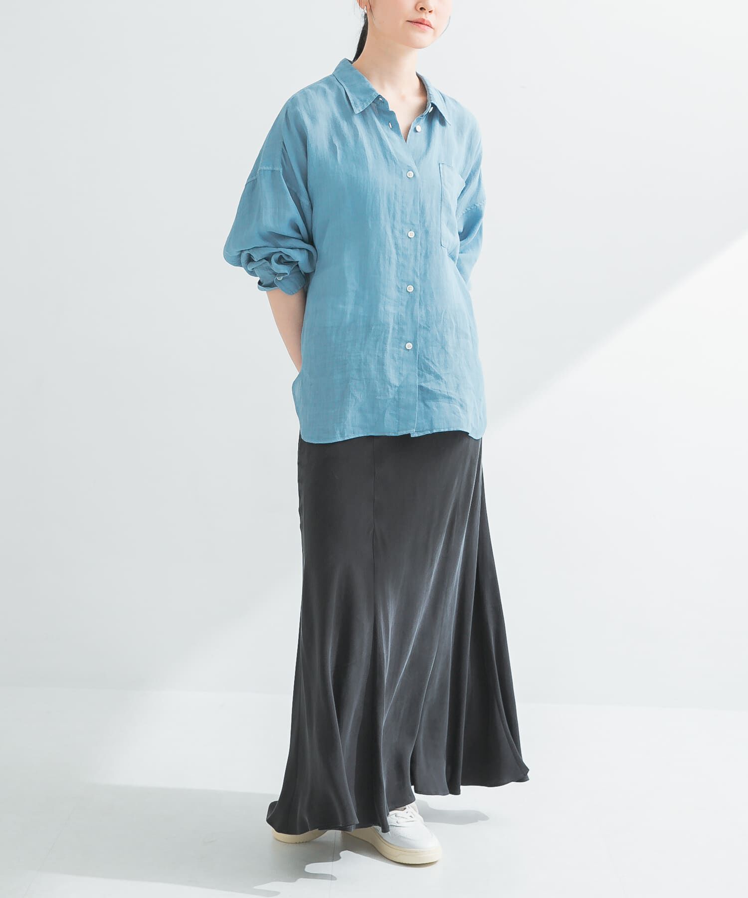 URBAN RESEARCH「ガーメントダイラミーオーバーシャツ」|シャツ・ブラウス|