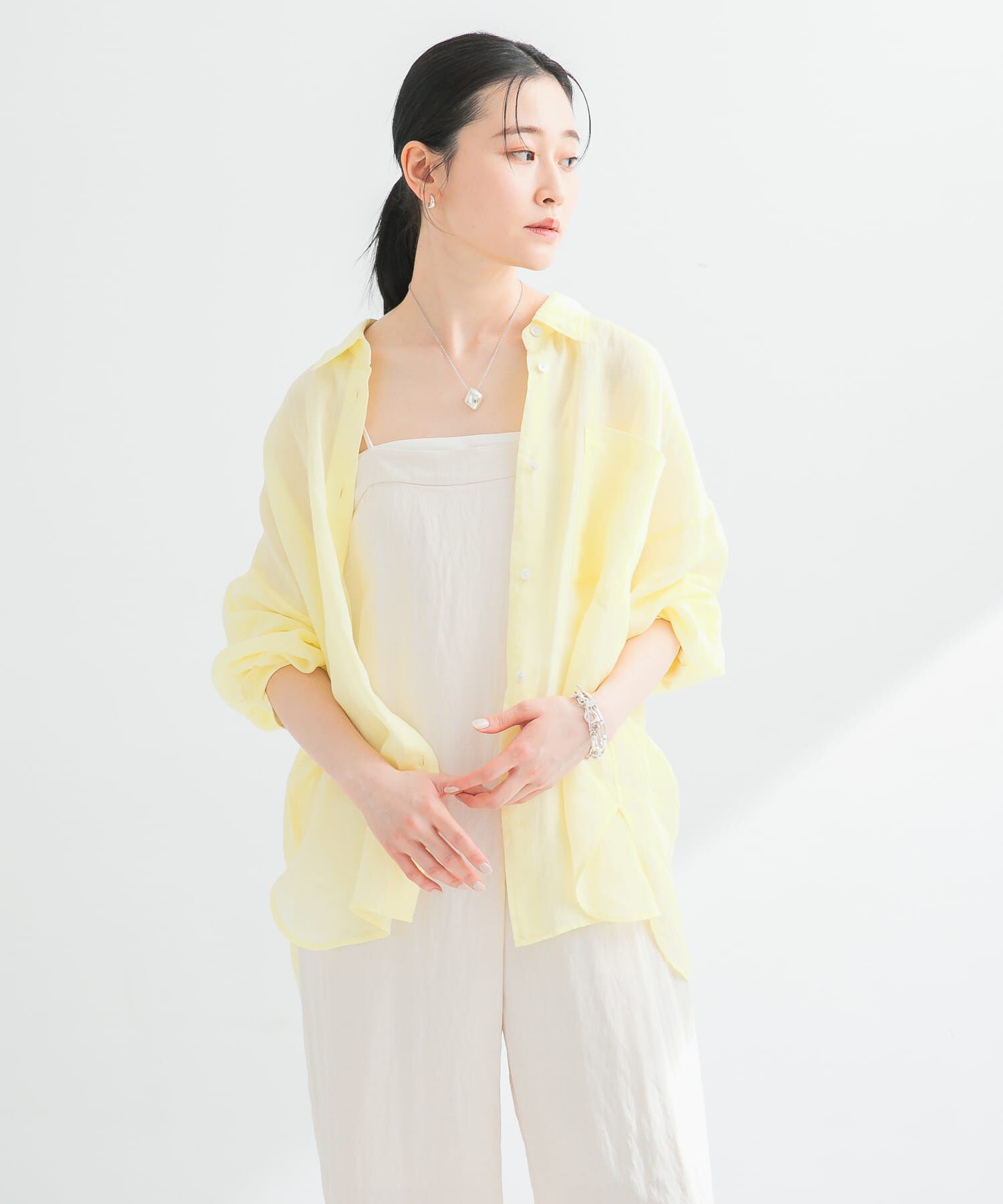 URBAN RESEARCH「ガーメントダイラミーオーバーシャツ」|シャツ・ブラウス|