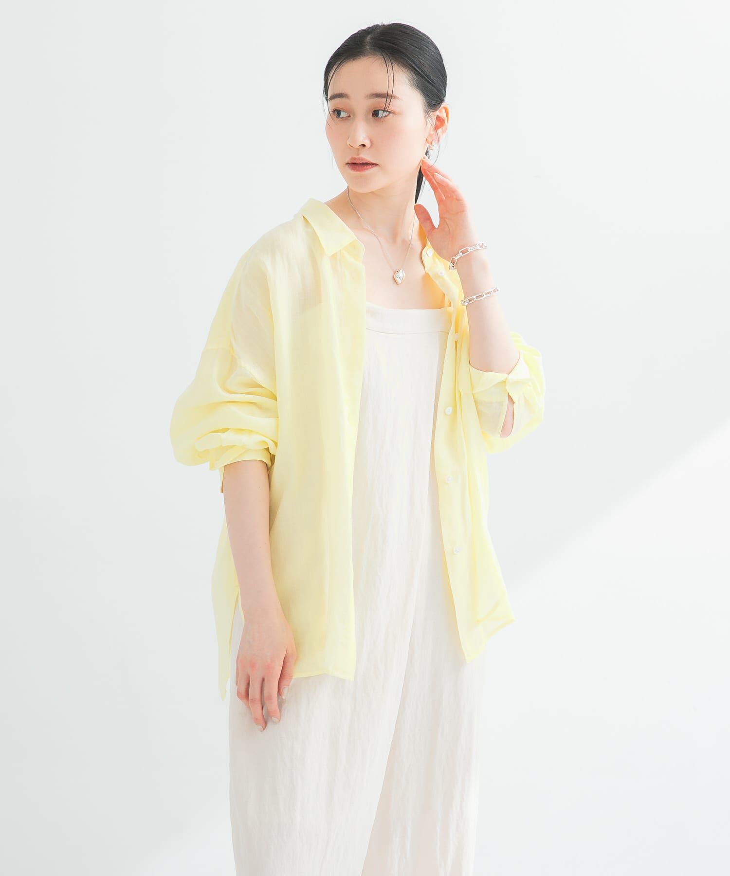 URBAN RESEARCH「ガーメントダイラミーオーバーシャツ」|シャツ・ブラウス|