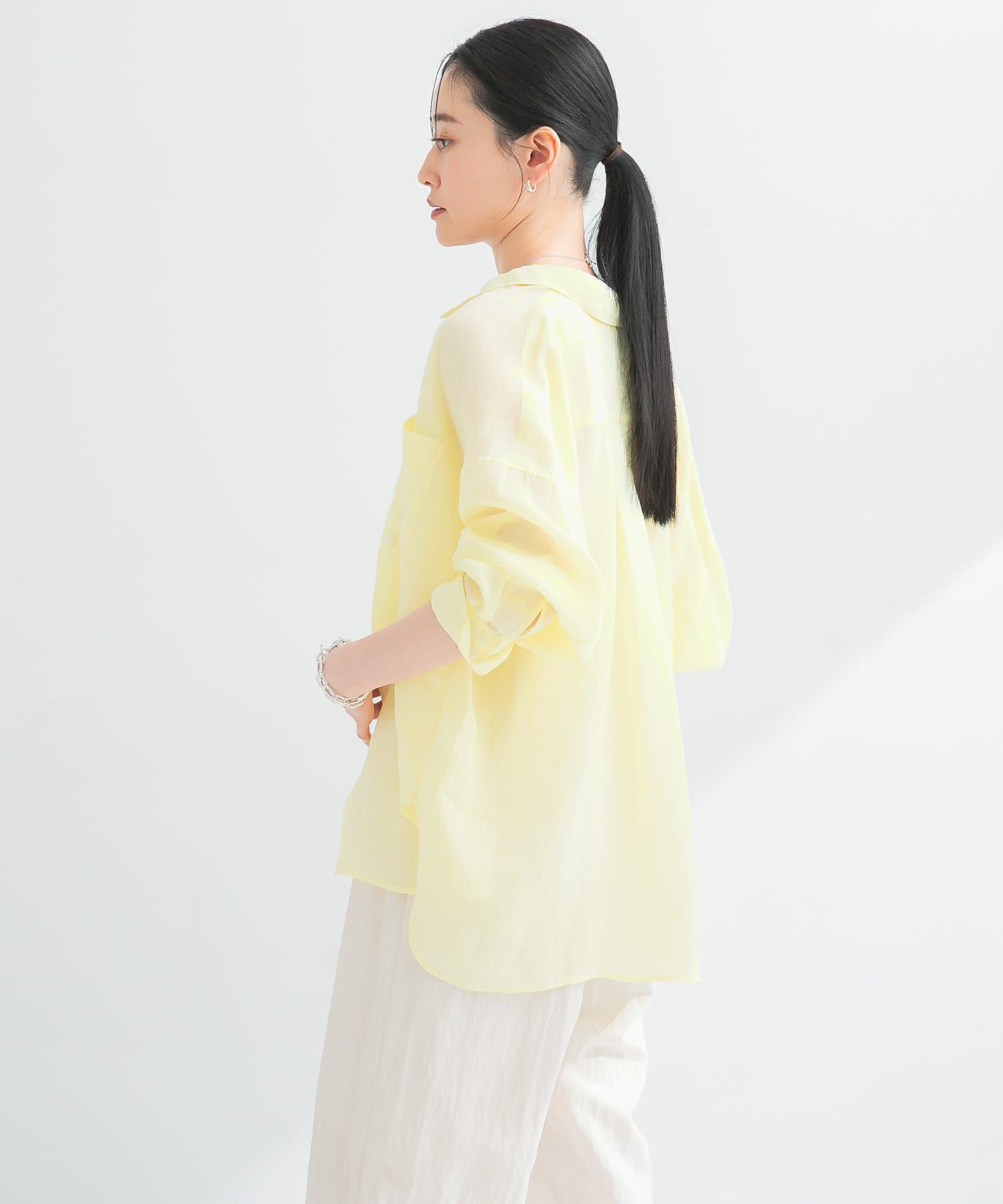 URBAN RESEARCH「ガーメントダイラミーオーバーシャツ」|シャツ・ブラウス|