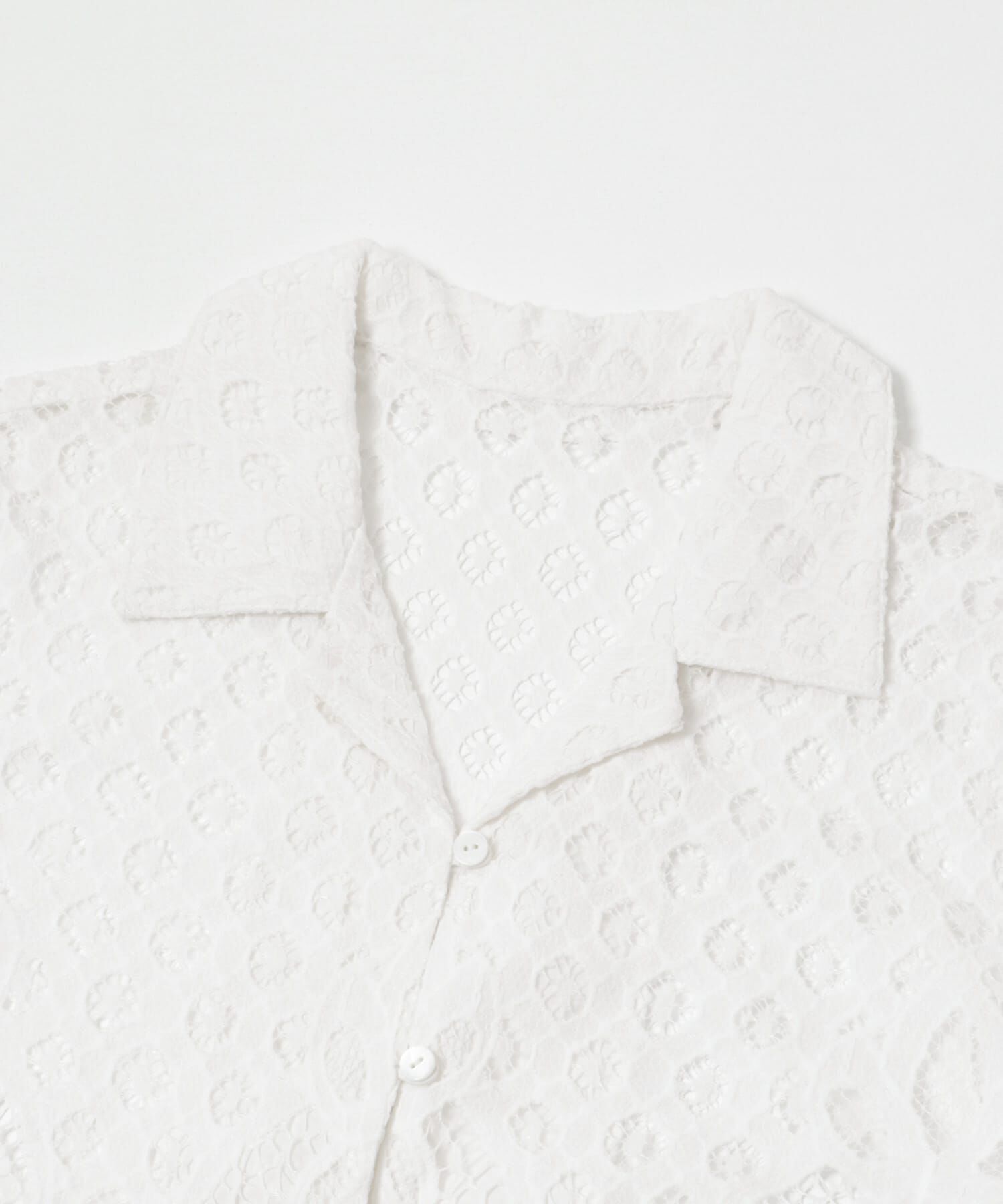 URBAN RESEARCH「インドレースオープンカラーシャツ」|シャツ・ブラウス|