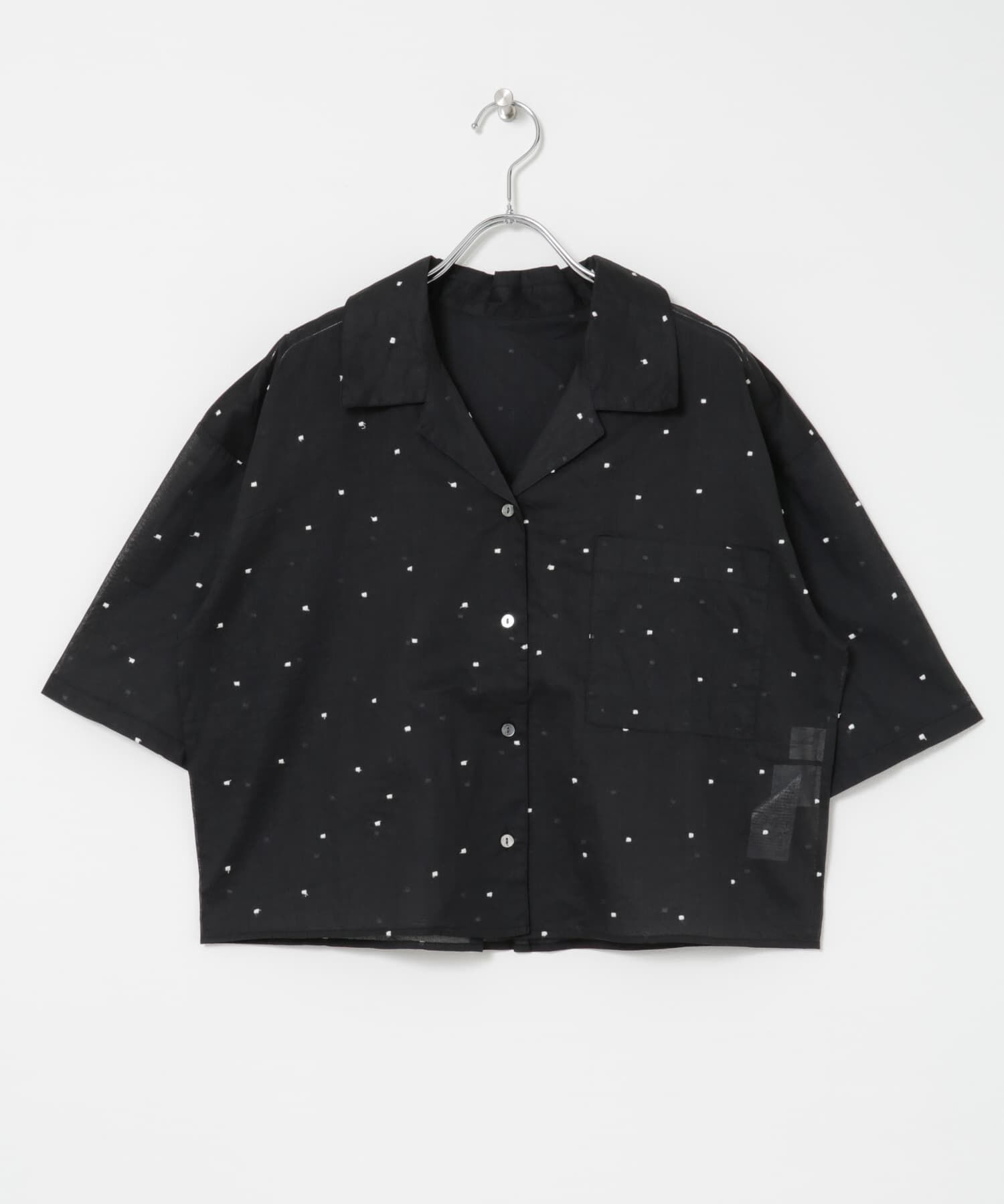 URBAN RESEARCH「new basic　オーガンジードットオープンカラーシャツ」|シャツ・ブラウス|