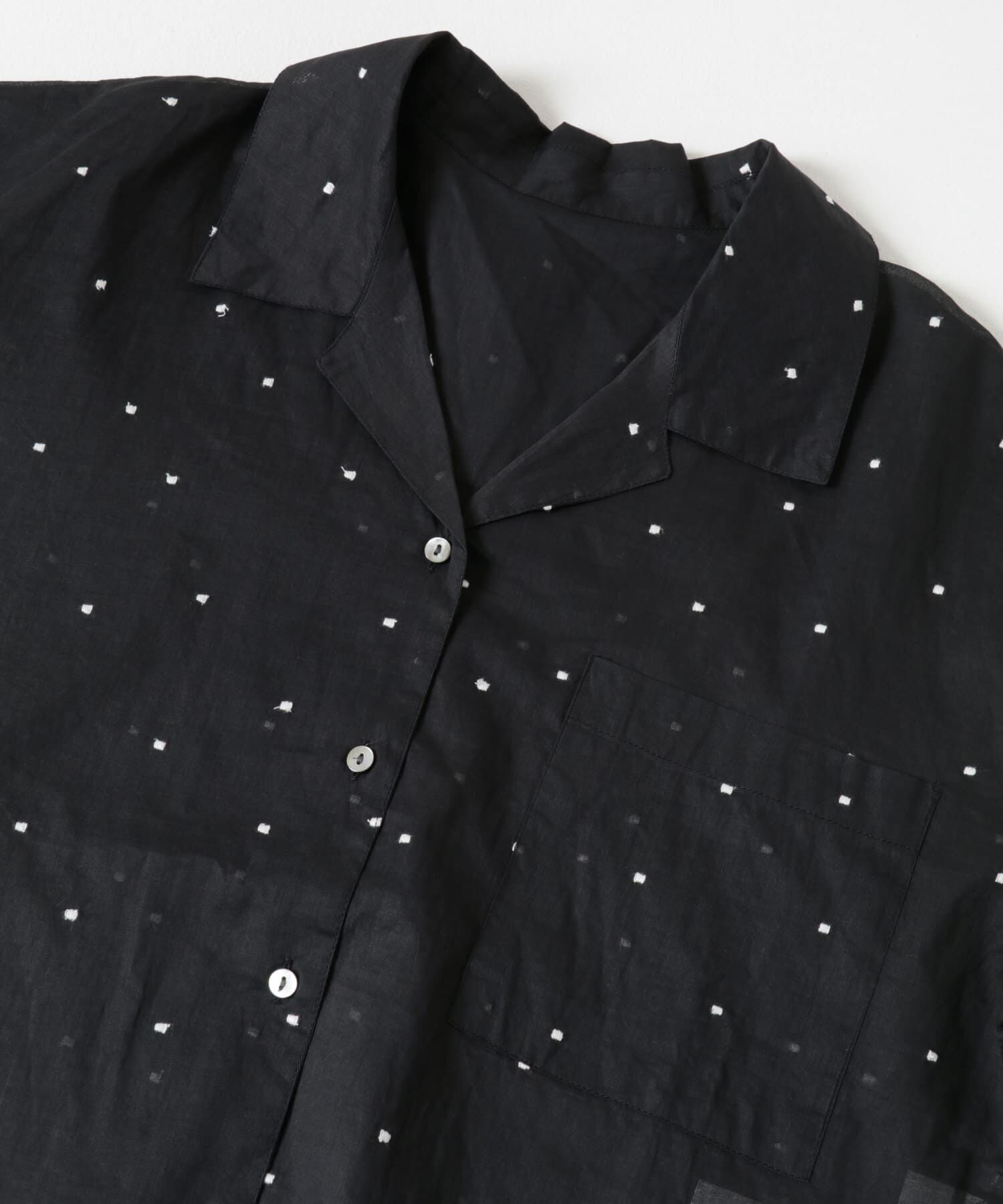 URBAN RESEARCH「new basic　オーガンジードットオープンカラーシャツ」|シャツ・ブラウス|