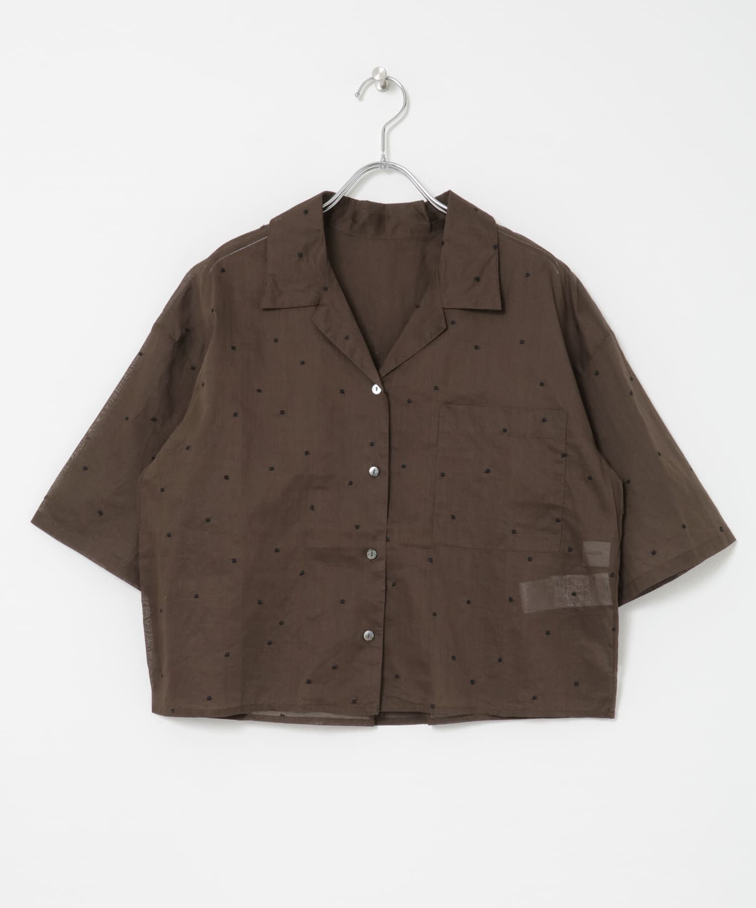 URBAN RESEARCH「new basic　オーガンジードットオープンカラーシャツ」|シャツ・ブラウス|