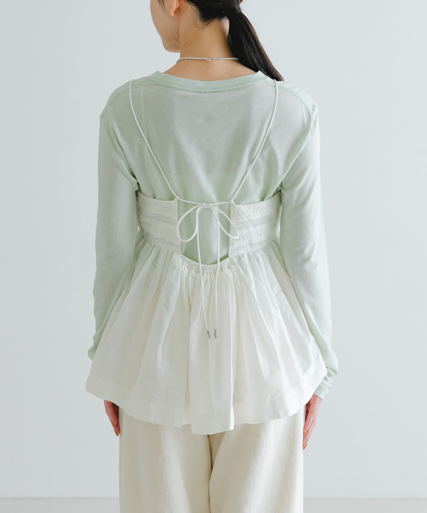 URBAN RESEARCH「レース切り替えキャミブラウス」|キャミソール|