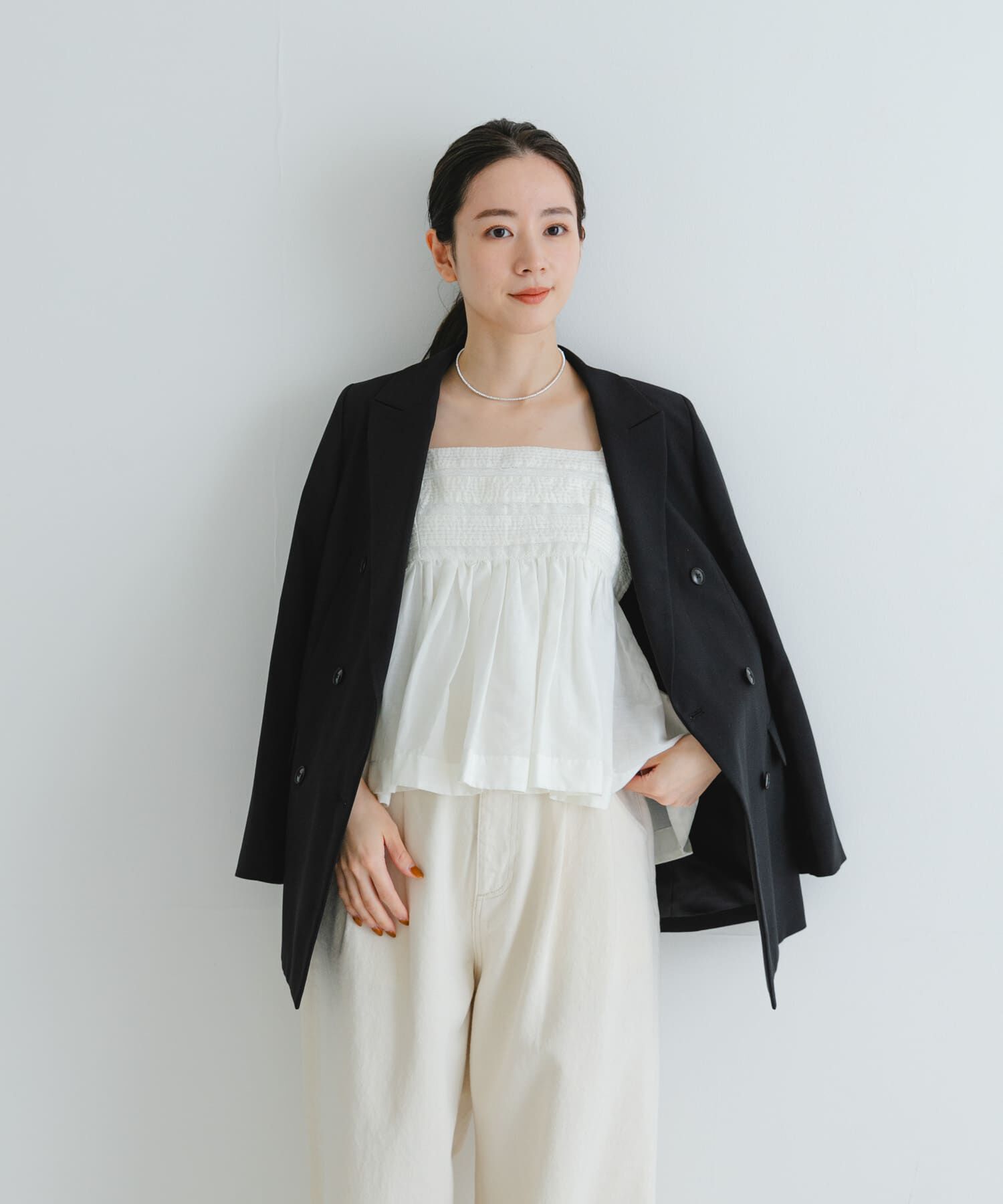 URBAN RESEARCH「レース切り替えキャミブラウス」|キャミソール|