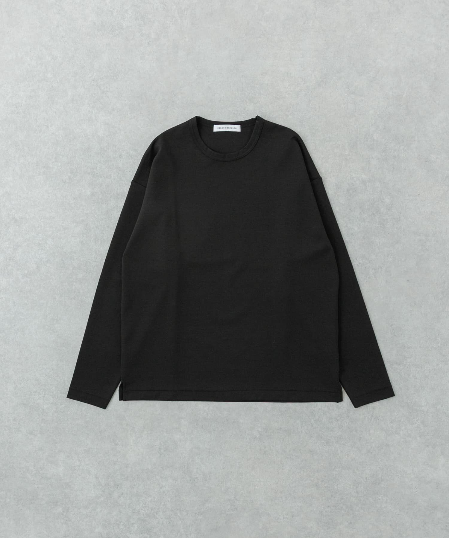 URBAN RESEARCH「コットンナイロンスムージーロングスリーブ」|Tシャツ・カットソー|ブラック