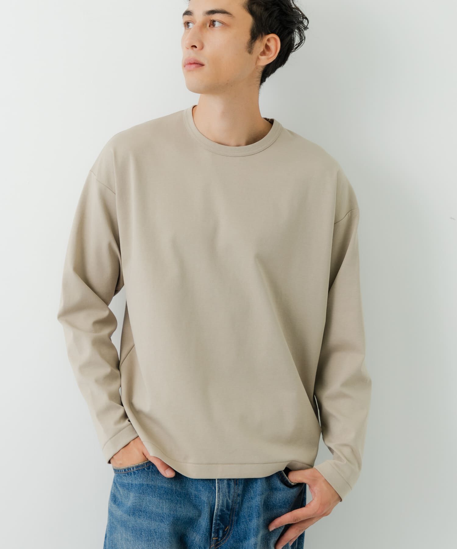 URBAN RESEARCH「コットンナイロンスムージーロングスリーブ」|Tシャツ・カットソー|