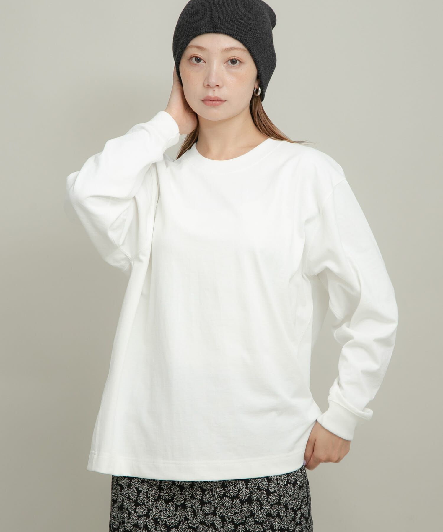 Sonny Label 「UpDRIFT ルーズフィットロングTシャツ」|Tシャツ・カットソー|