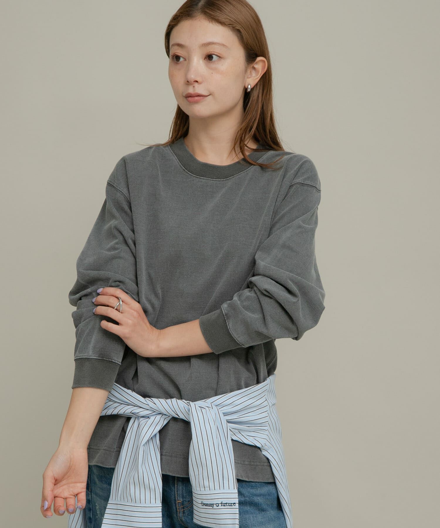 Sonny Label 「UpDRIFT ルーズフィットロングTシャツ」|Tシャツ・カットソー|