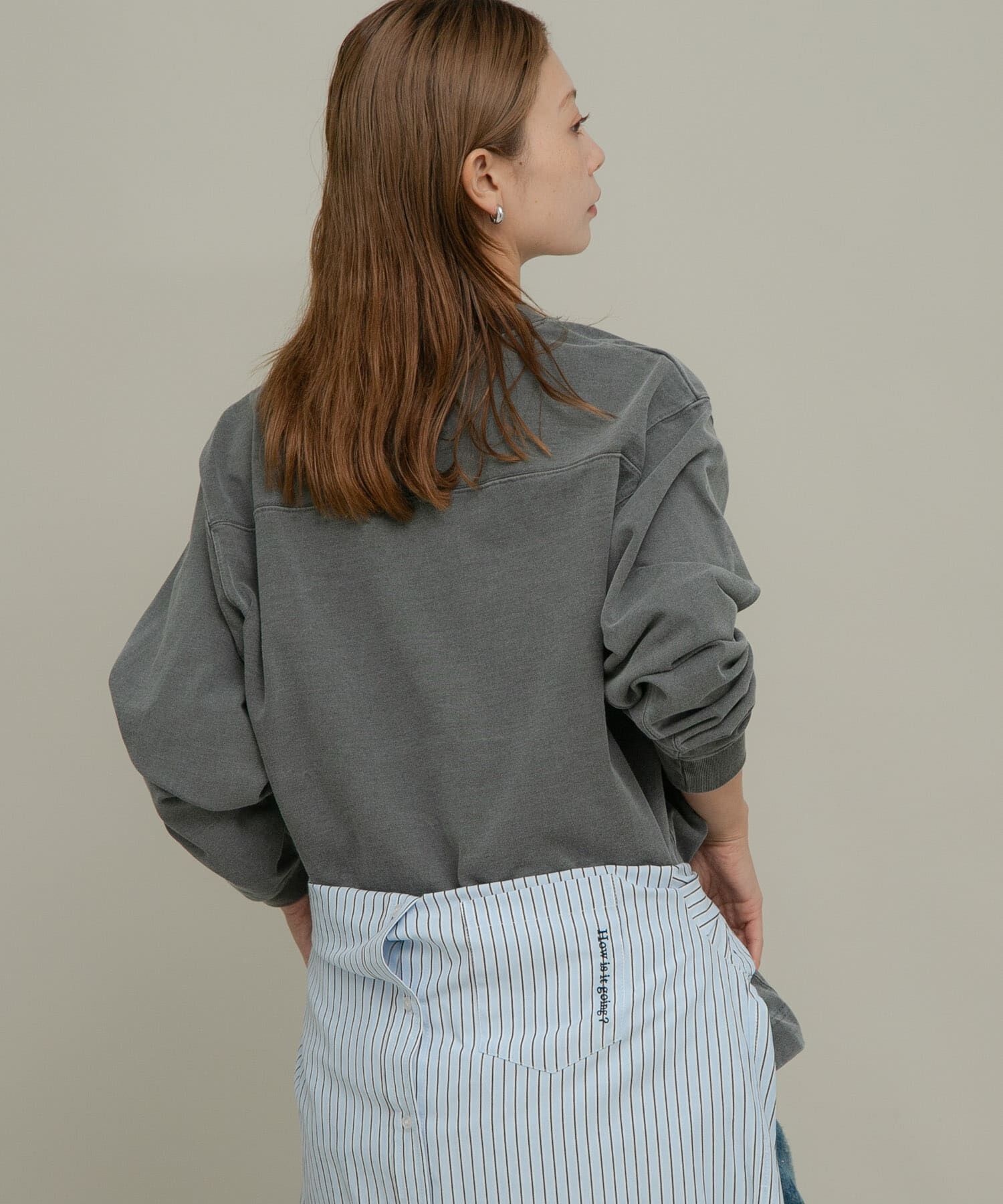 Sonny Label 「UpDRIFT ルーズフィットロングTシャツ」|Tシャツ・カットソー|