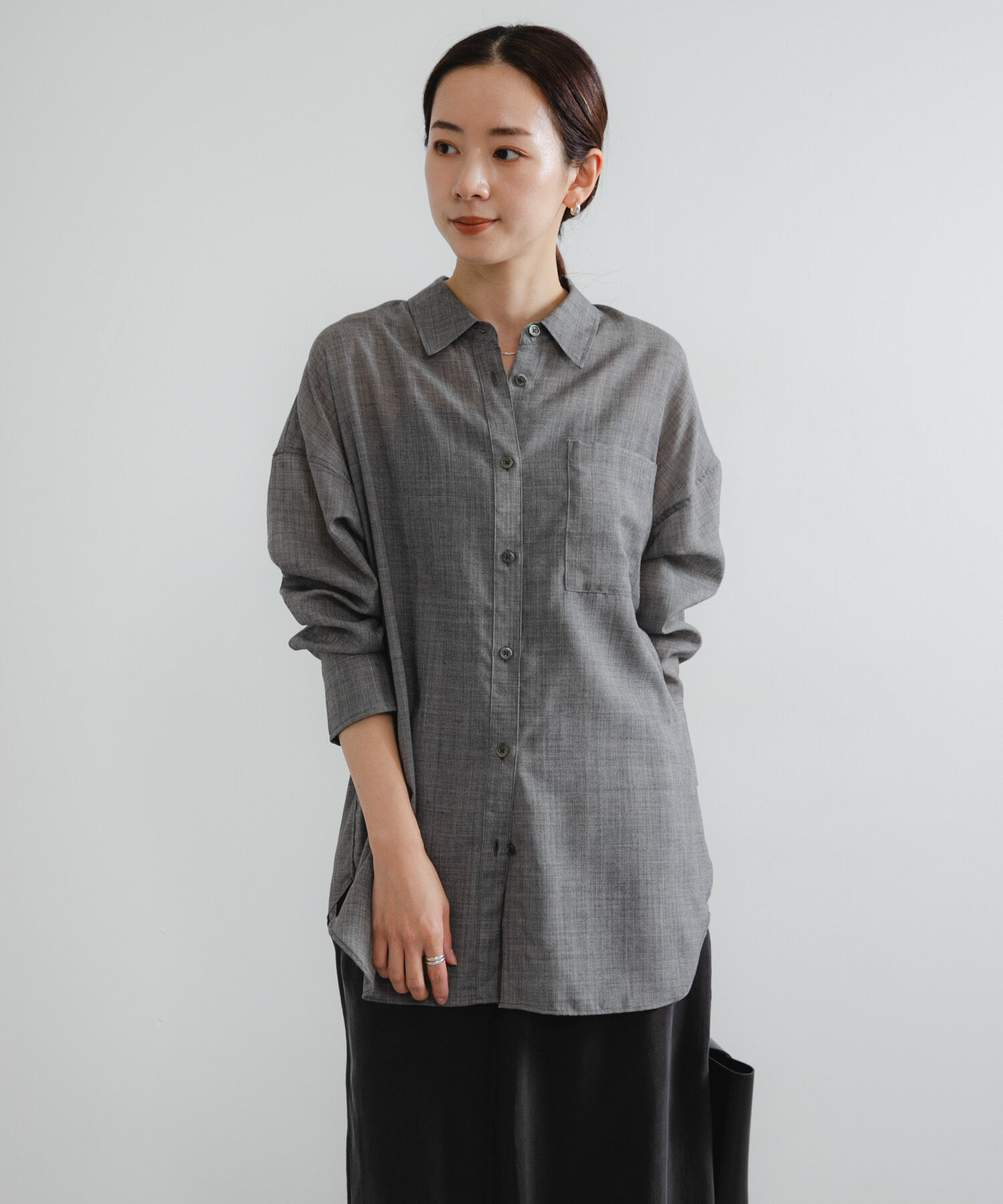 URBAN RESEARCH「シアーウールレギュラーカラーシャツ」|シャツ・ブラウス|