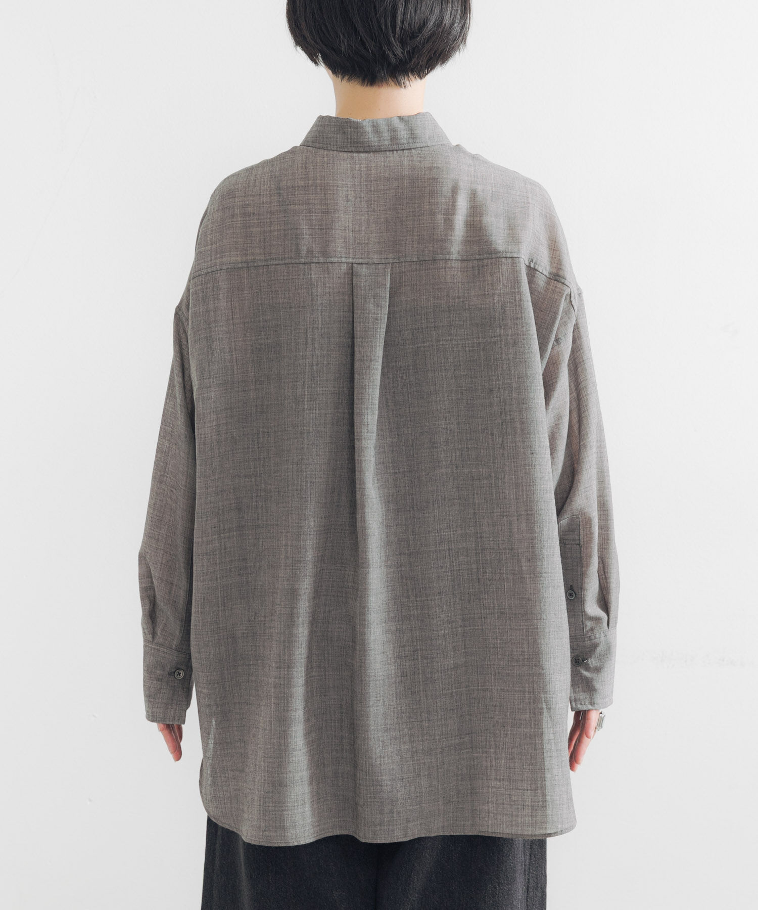 URBAN RESEARCH「シアーウールレギュラーカラーシャツ」|シャツ・ブラウス|