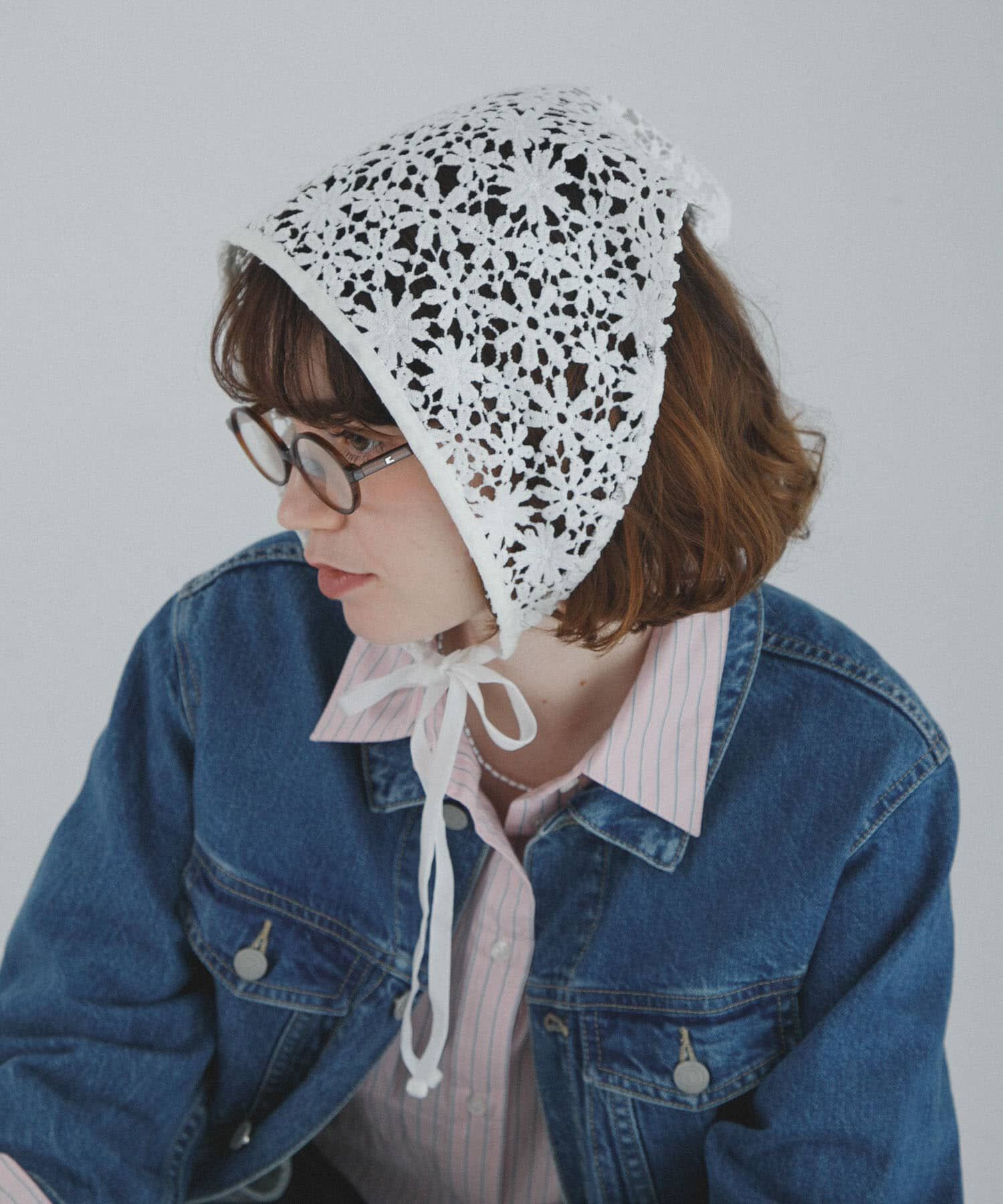 Sonny Label 「フラワーレースサンカクストール」|ストール|