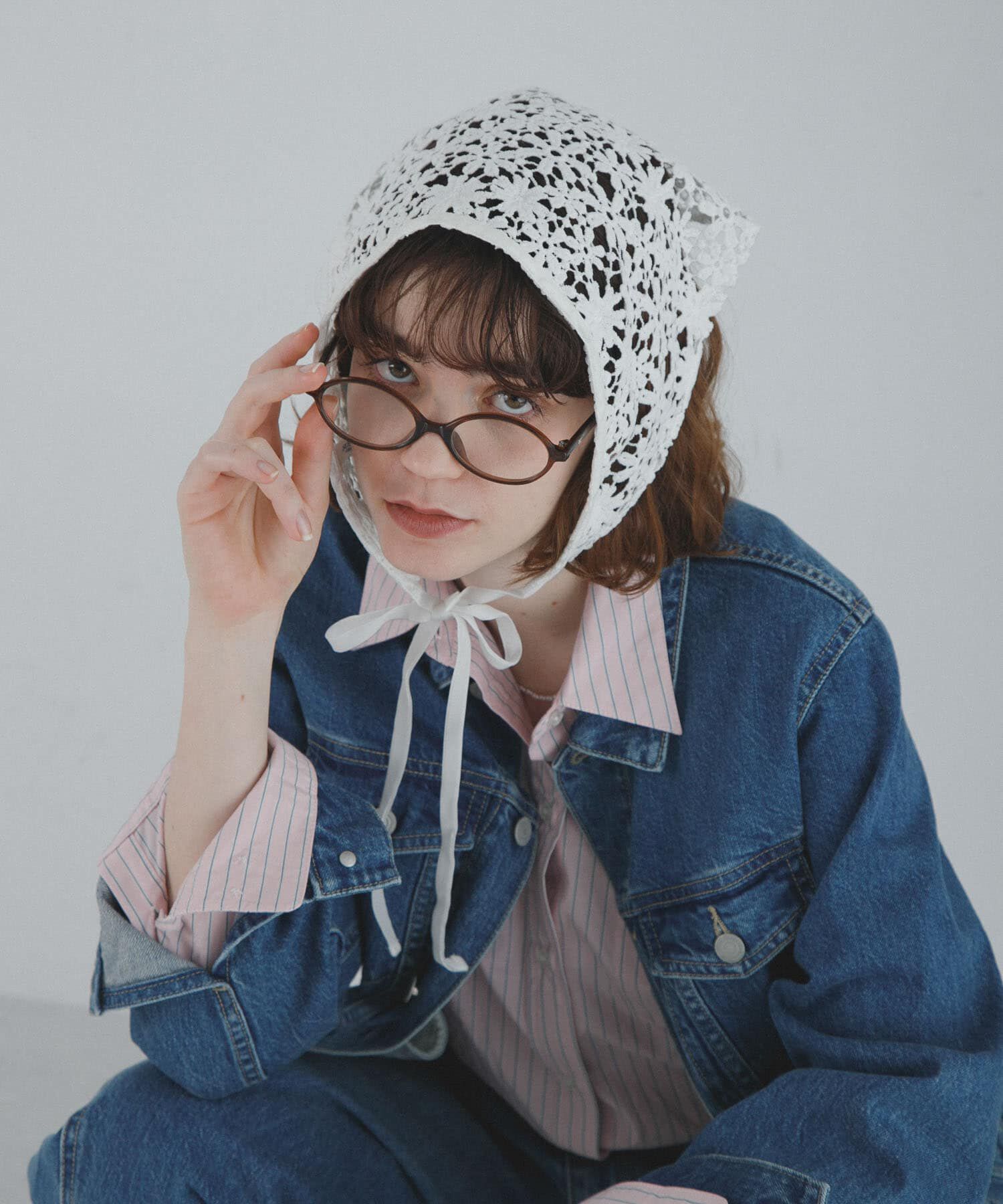 Sonny Label 「フラワーレースサンカクストール」|ストール|