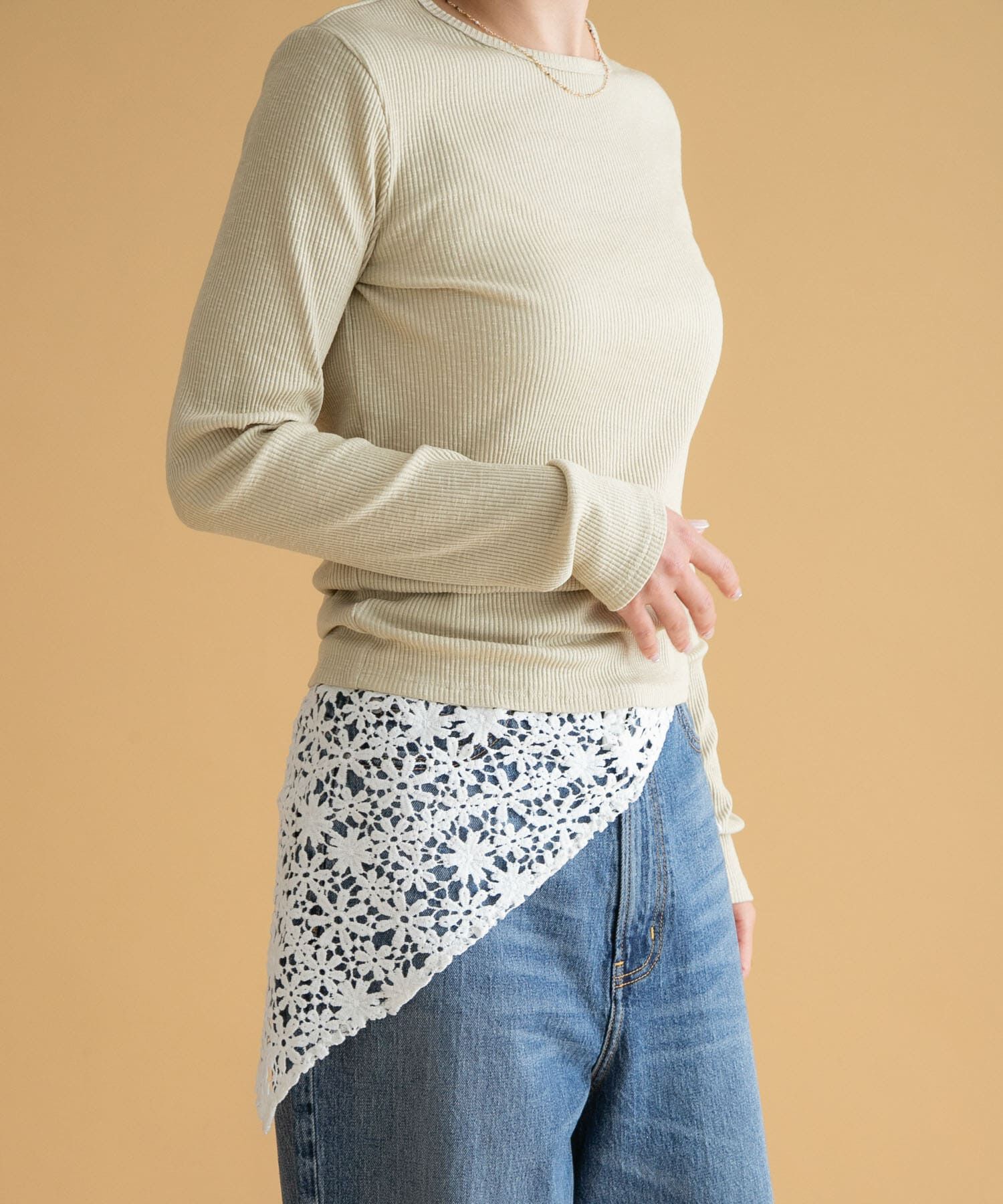 Sonny Label 「フラワーレースサンカクストール」|ストール|