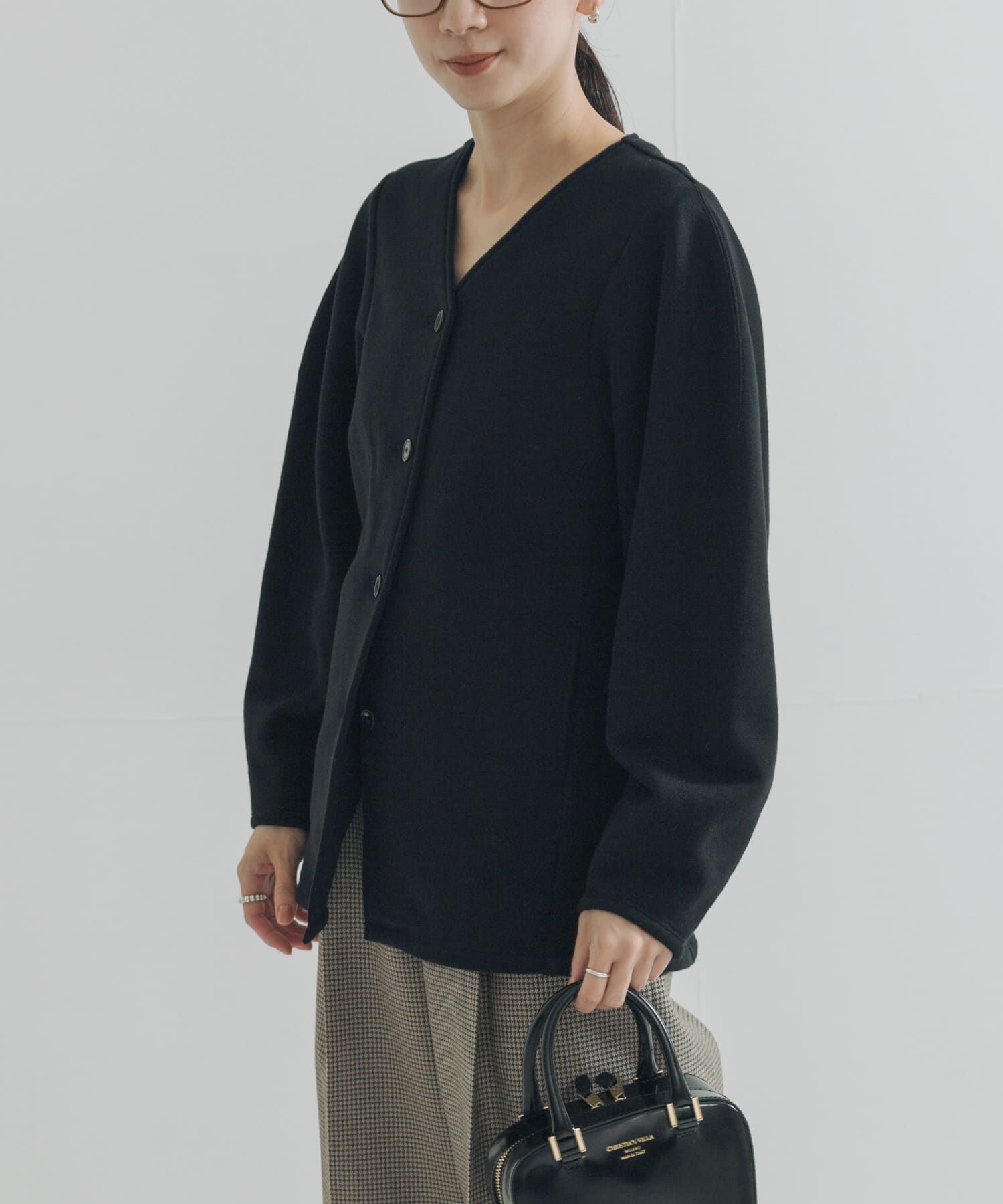 URBAN RESEARCH「ボリュームスリーブ裏起毛カーディガン」|カーディガン|