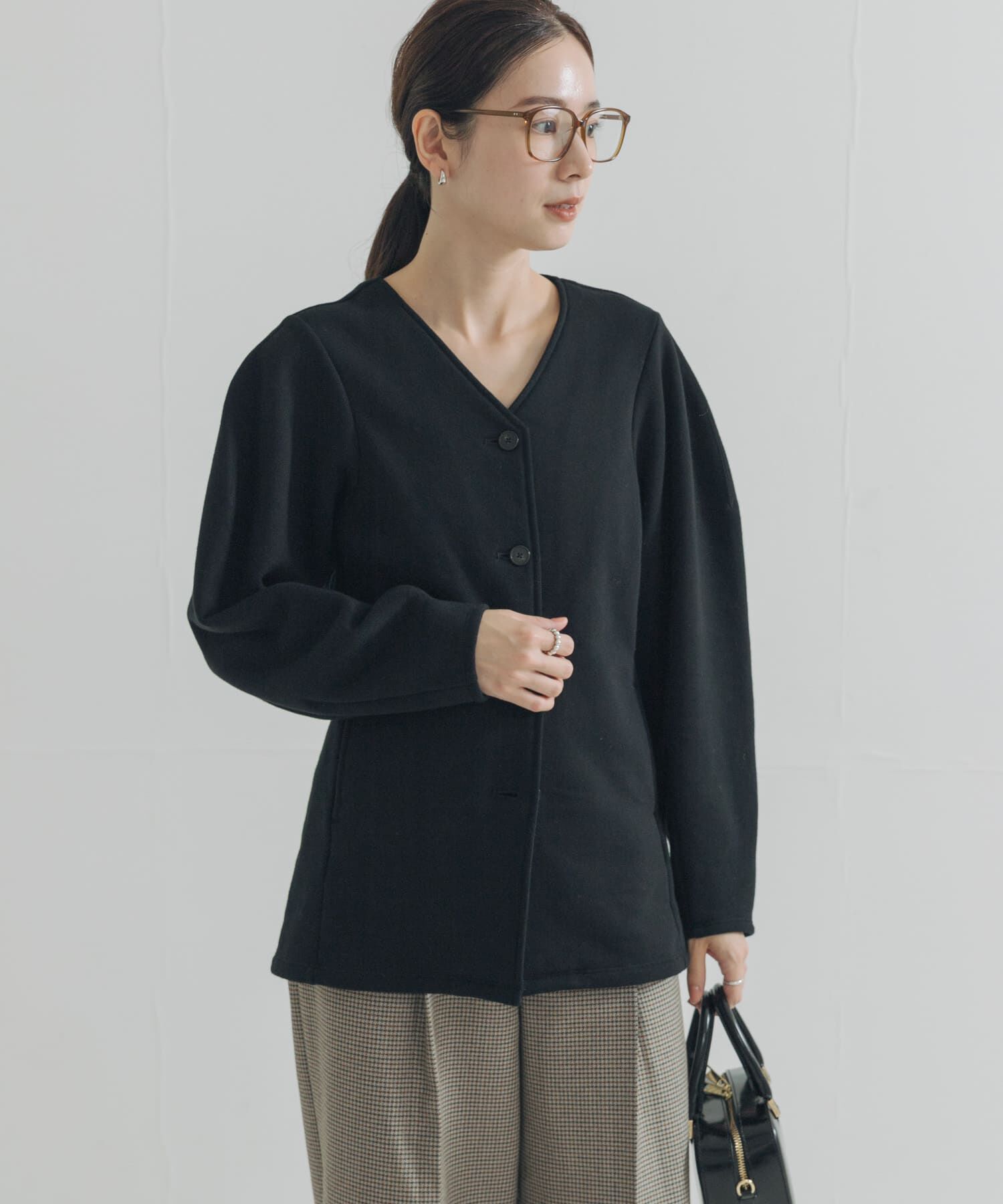 URBAN RESEARCH「ボリュームスリーブ裏起毛カーディガン」|カーディガン|