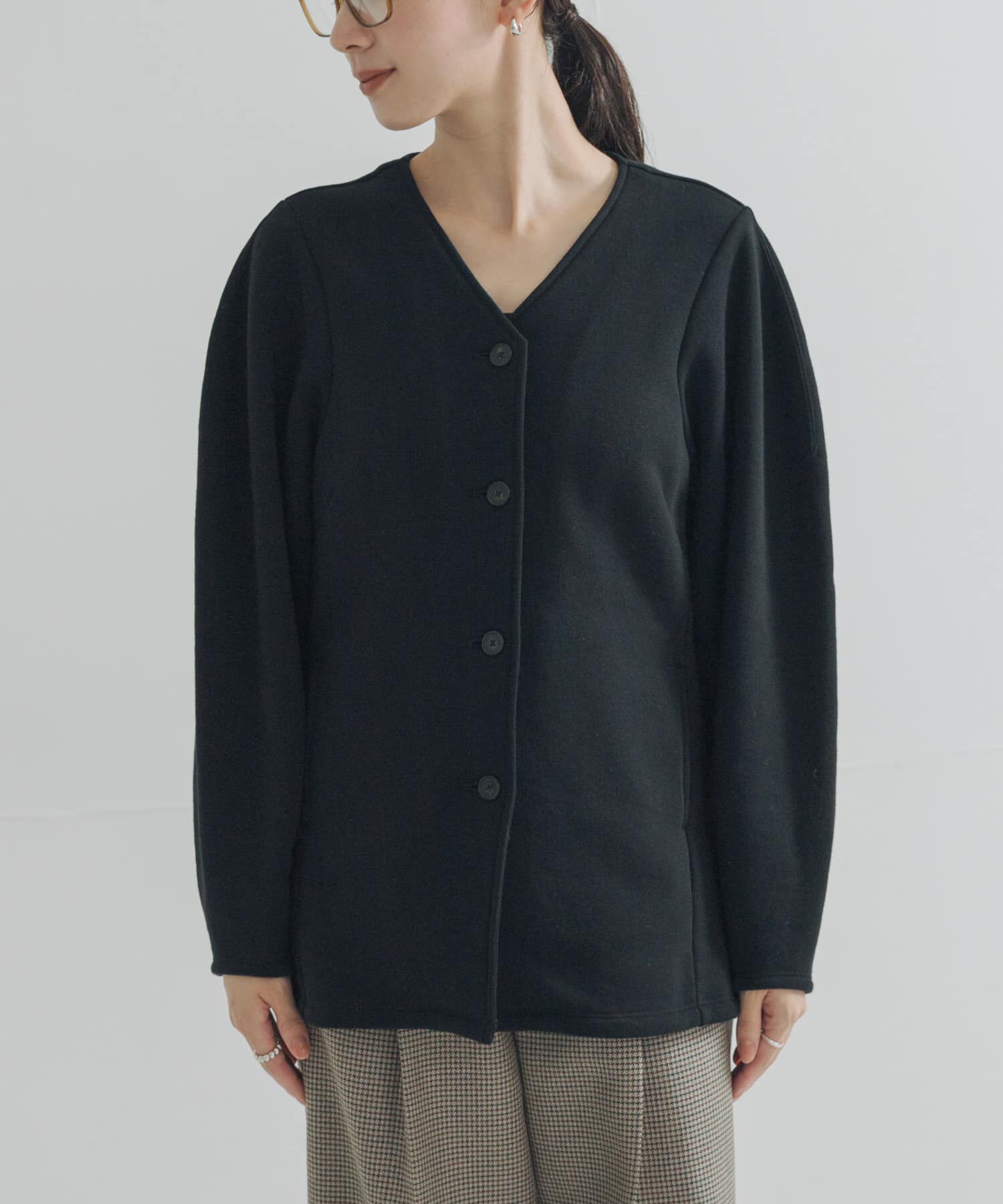 URBAN RESEARCH「ボリュームスリーブ裏起毛カーディガン」|カーディガン|