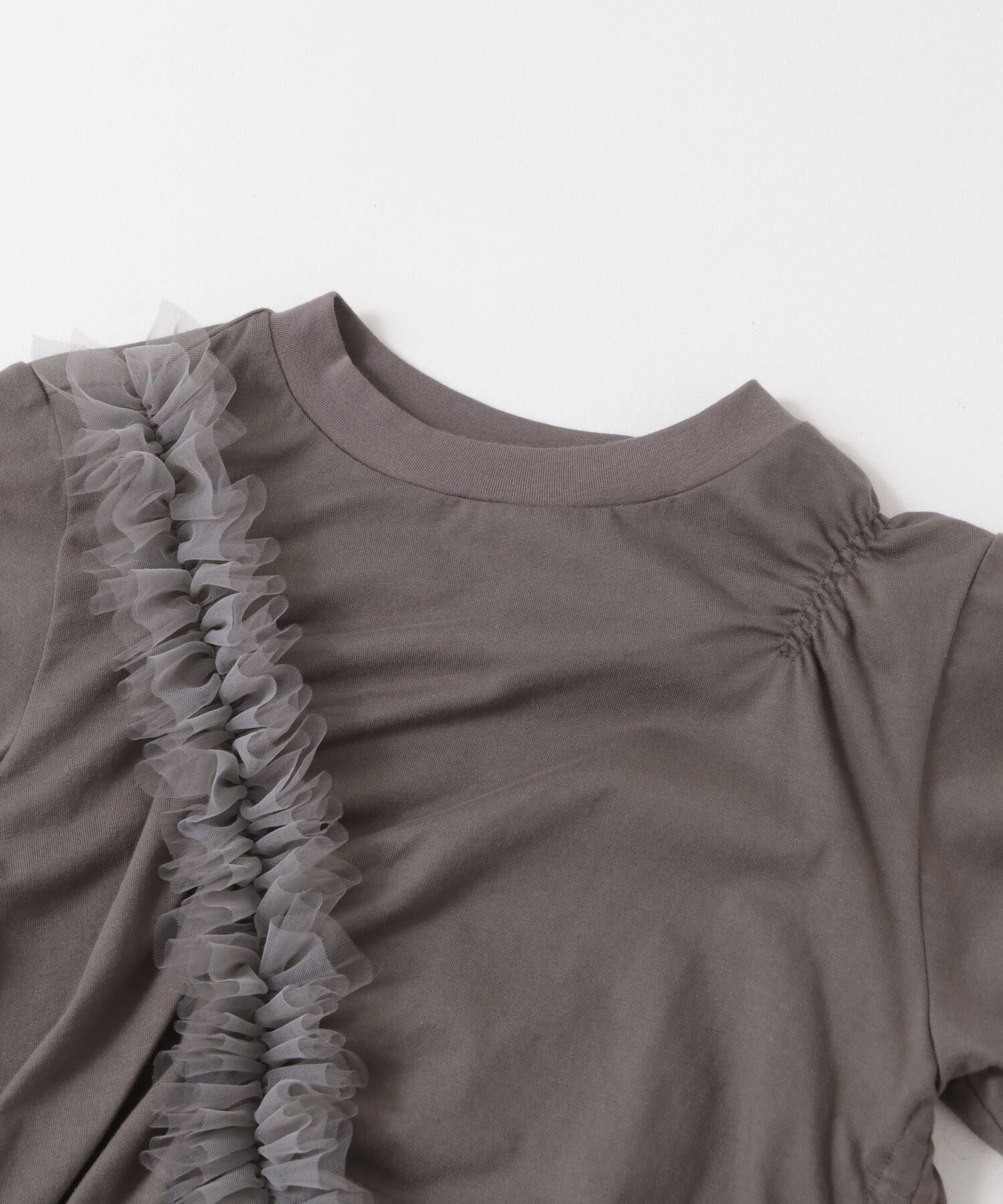  「シャーリングフリルTEE」|Tシャツ・カットソー|