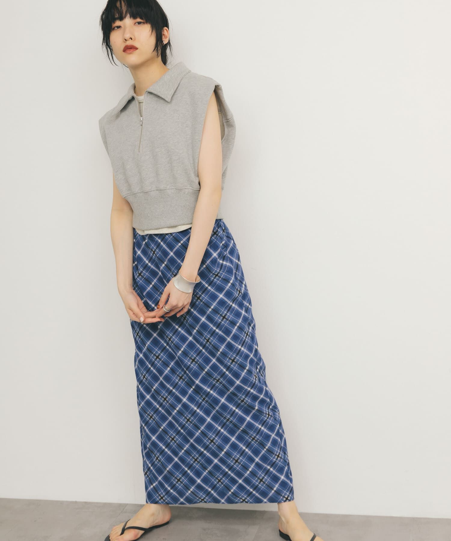  「ショルダータックZIPスウェット」|スウェット・ジャージ|