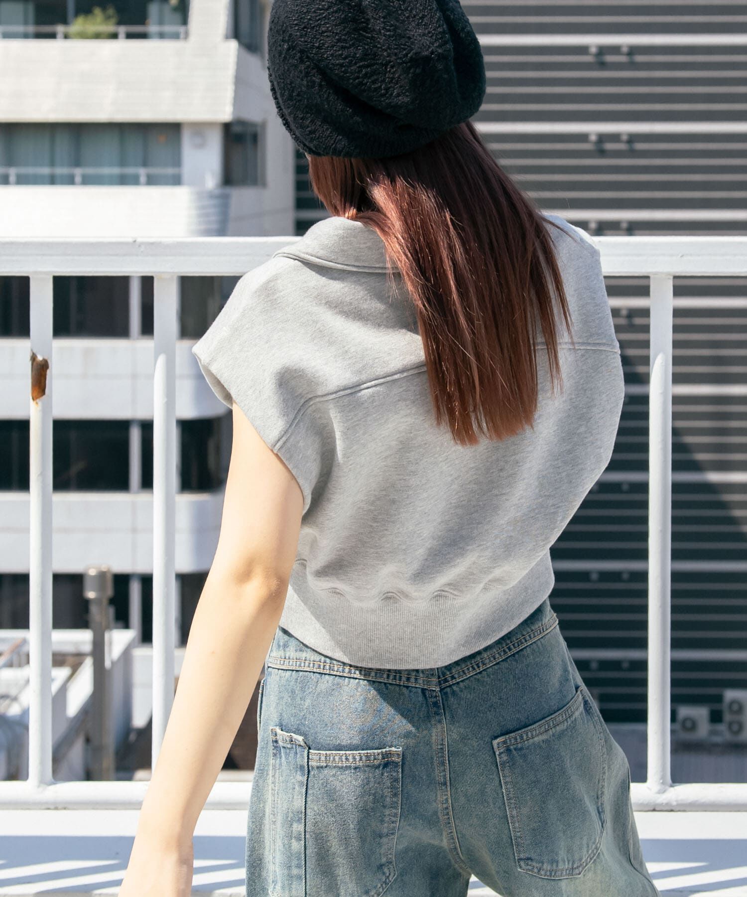  「ショルダータックZIPスウェット」|スウェット・ジャージ|