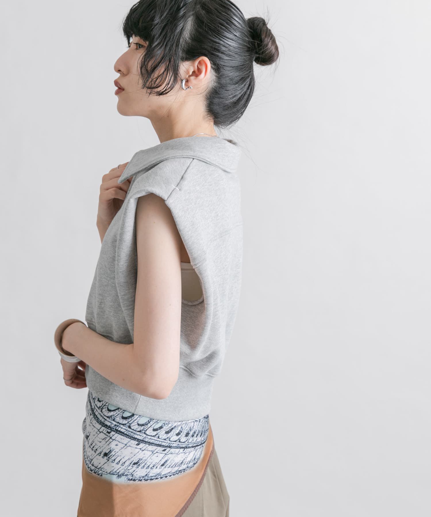  「ショルダータックZIPスウェット」|スウェット・ジャージ|