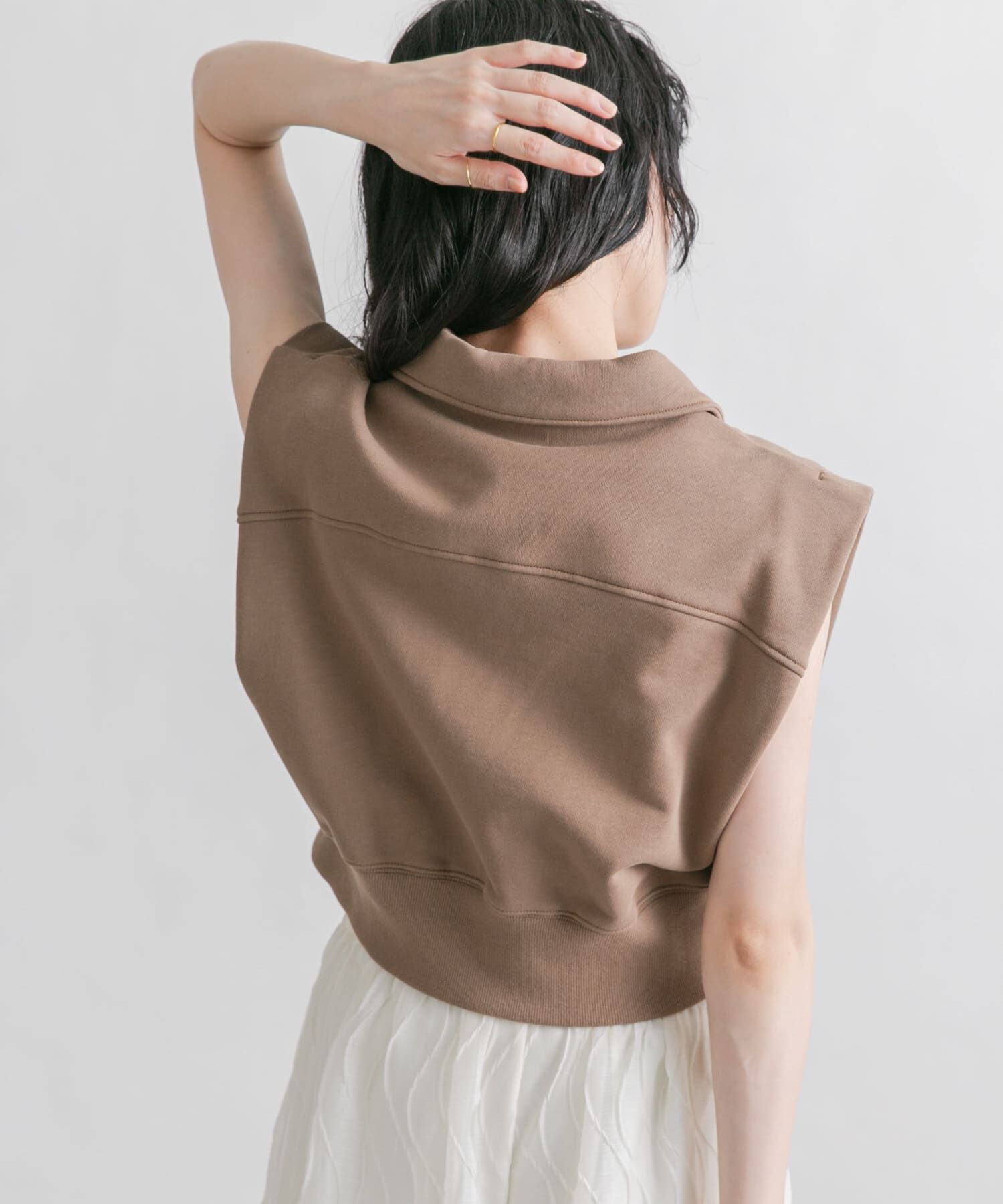  「ショルダータックZIPスウェット」|スウェット・ジャージ|