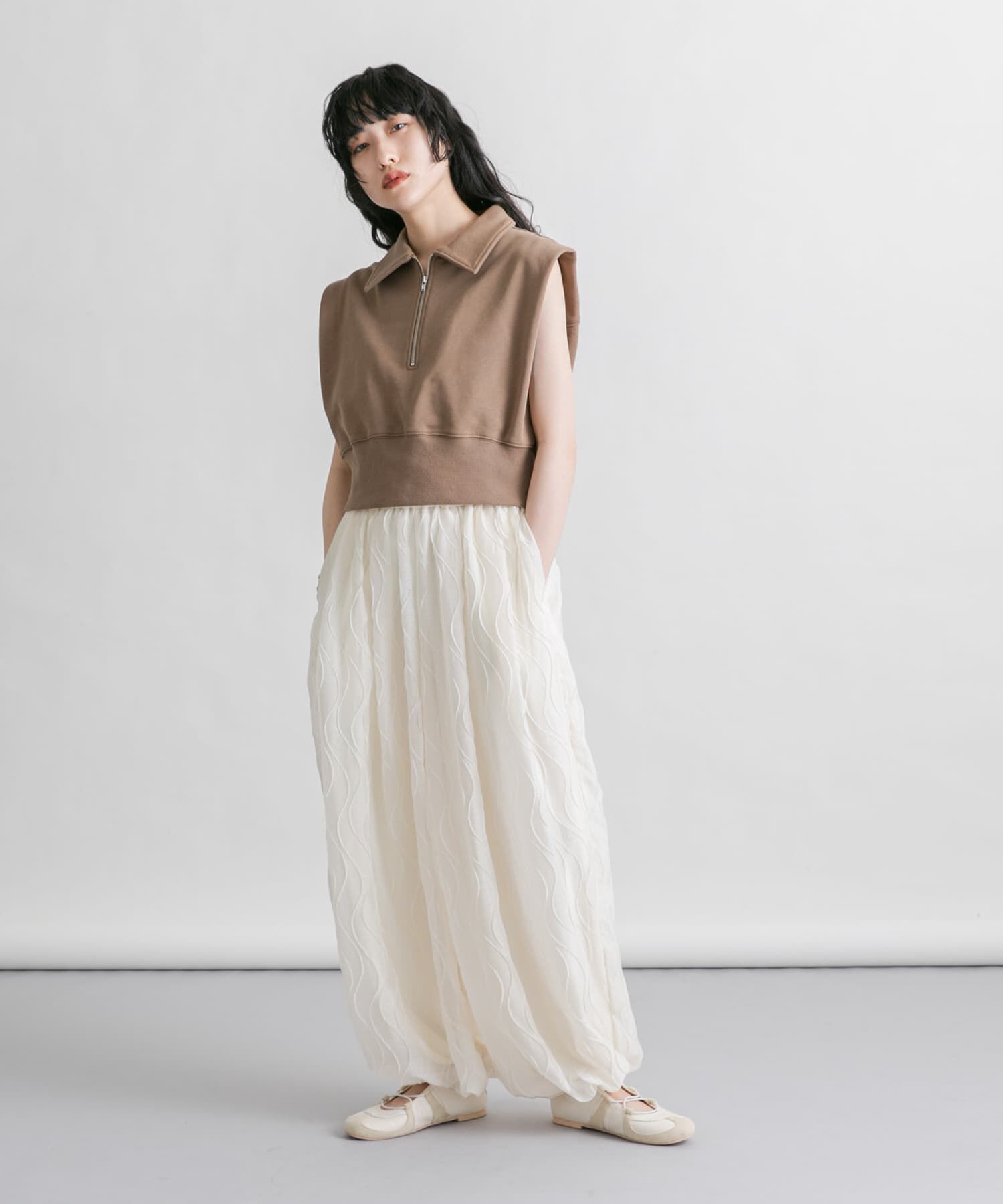  「ショルダータックZIPスウェット」|スウェット・ジャージ|