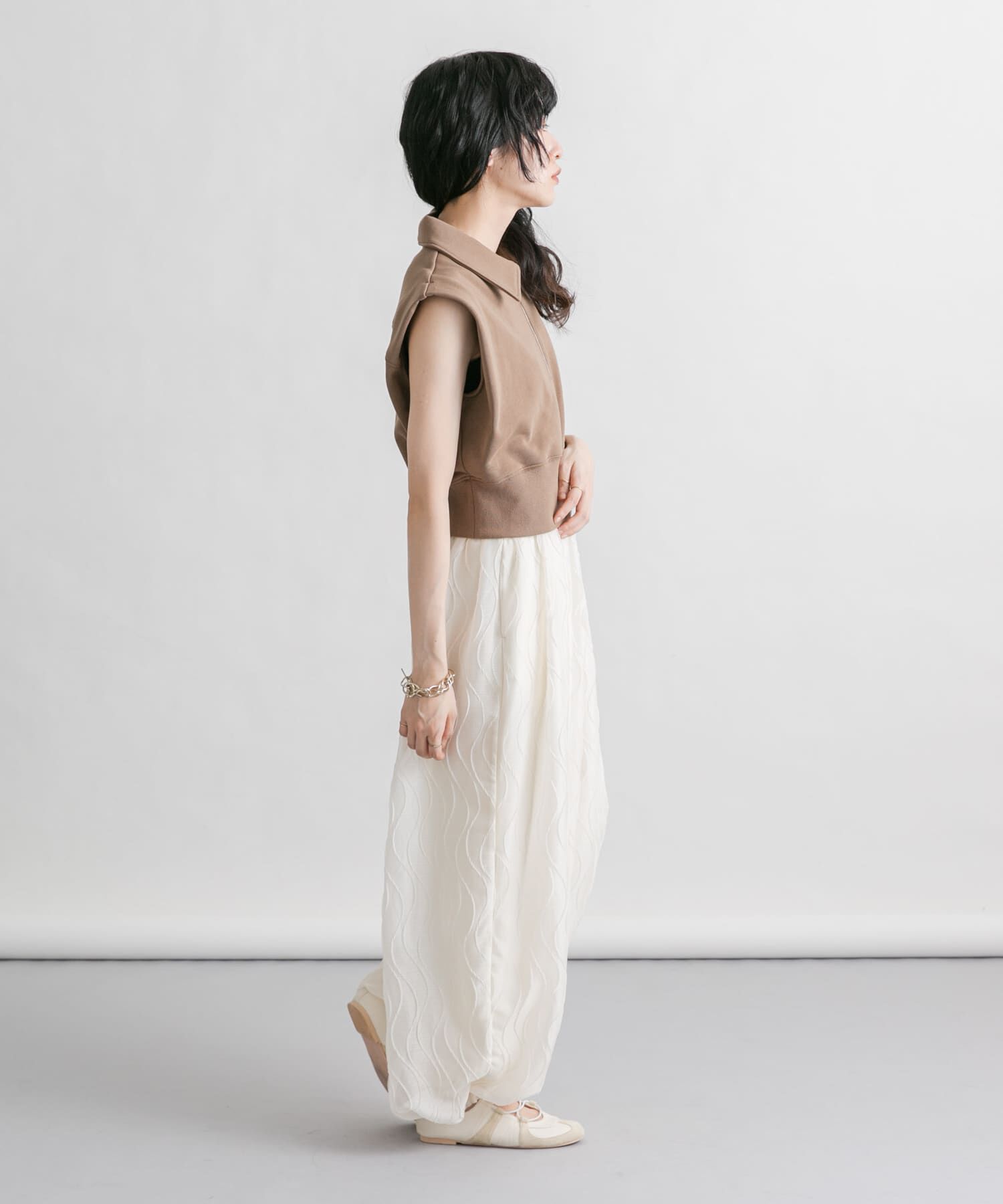  「ショルダータックZIPスウェット」|スウェット・ジャージ|