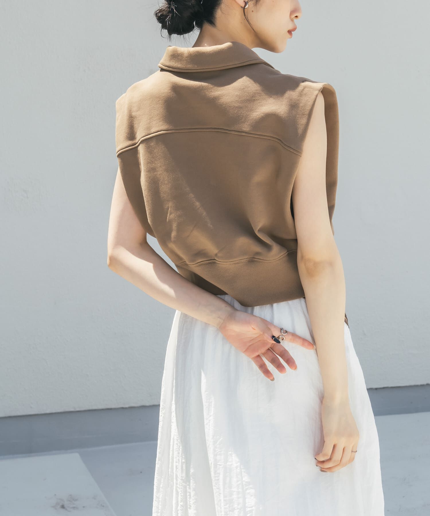  「ショルダータックZIPスウェット」|スウェット・ジャージ|