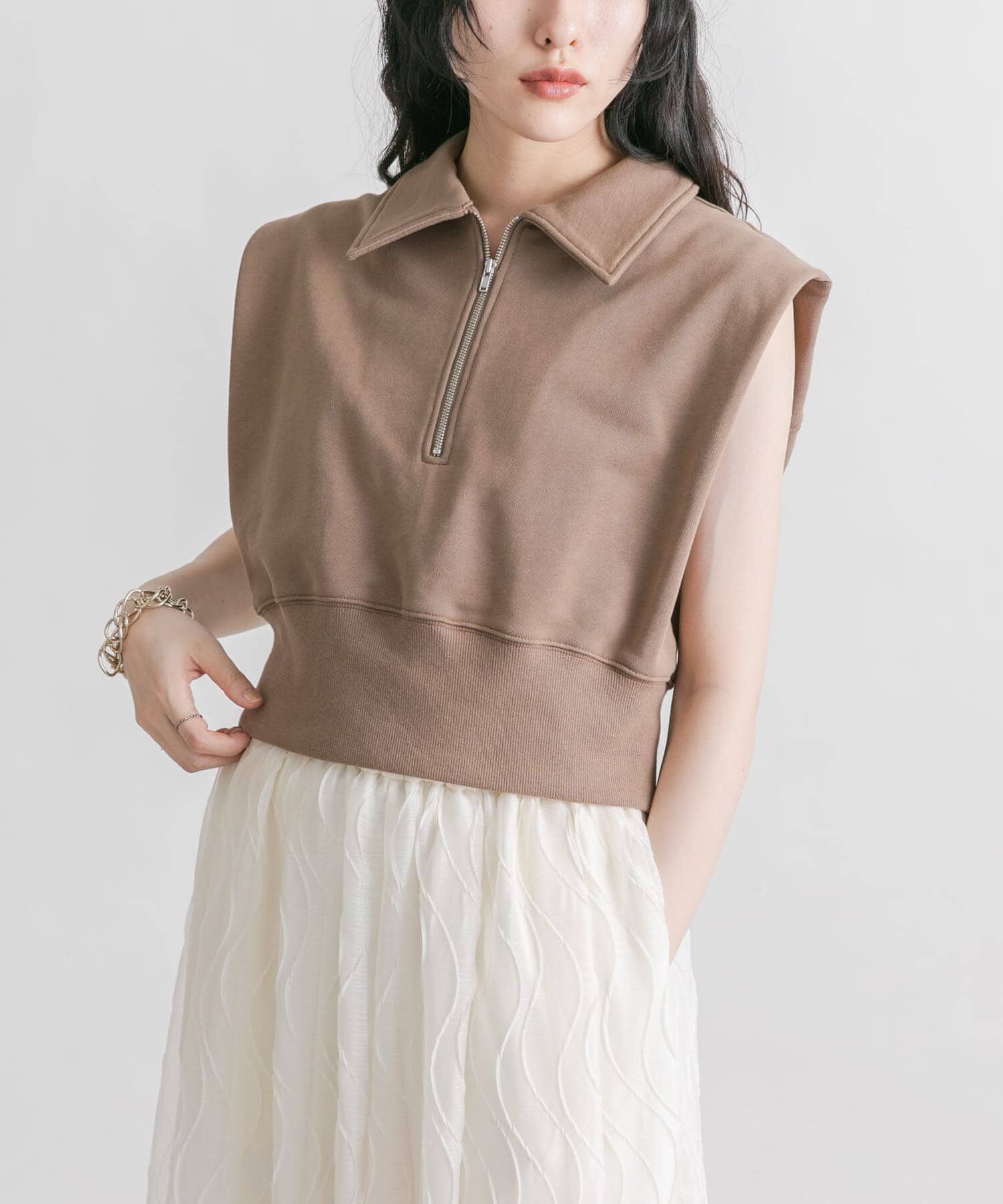  「ショルダータックZIPスウェット」|スウェット・ジャージ|