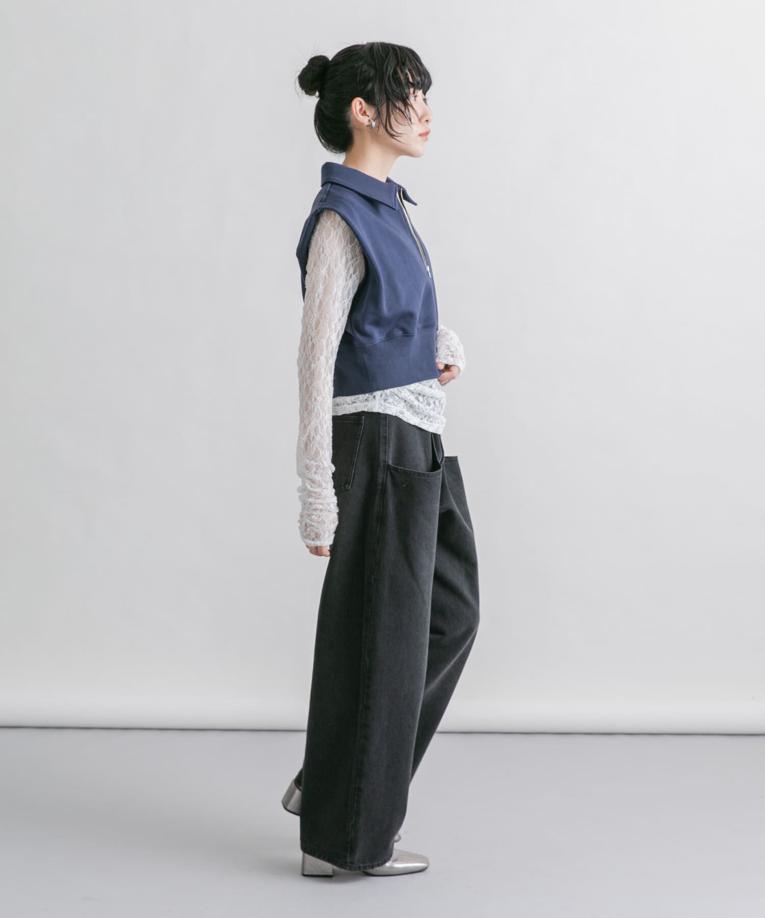  「ショルダータックZIPスウェット」|スウェット・ジャージ|