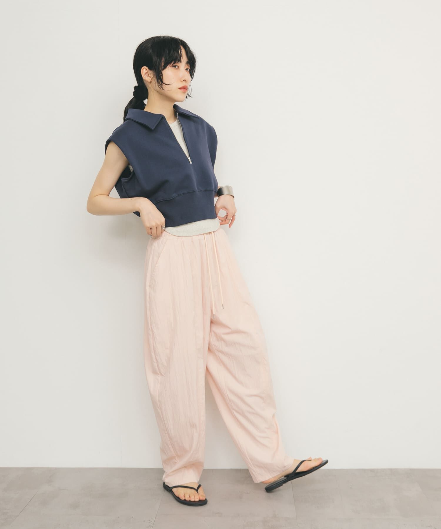  「ショルダータックZIPスウェット」|スウェット・ジャージ|