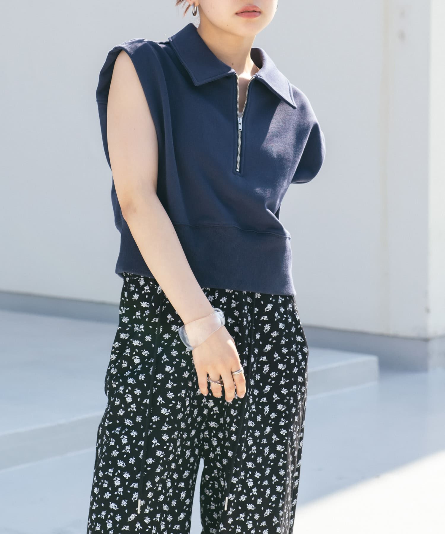  「ショルダータックZIPスウェット」|スウェット・ジャージ|