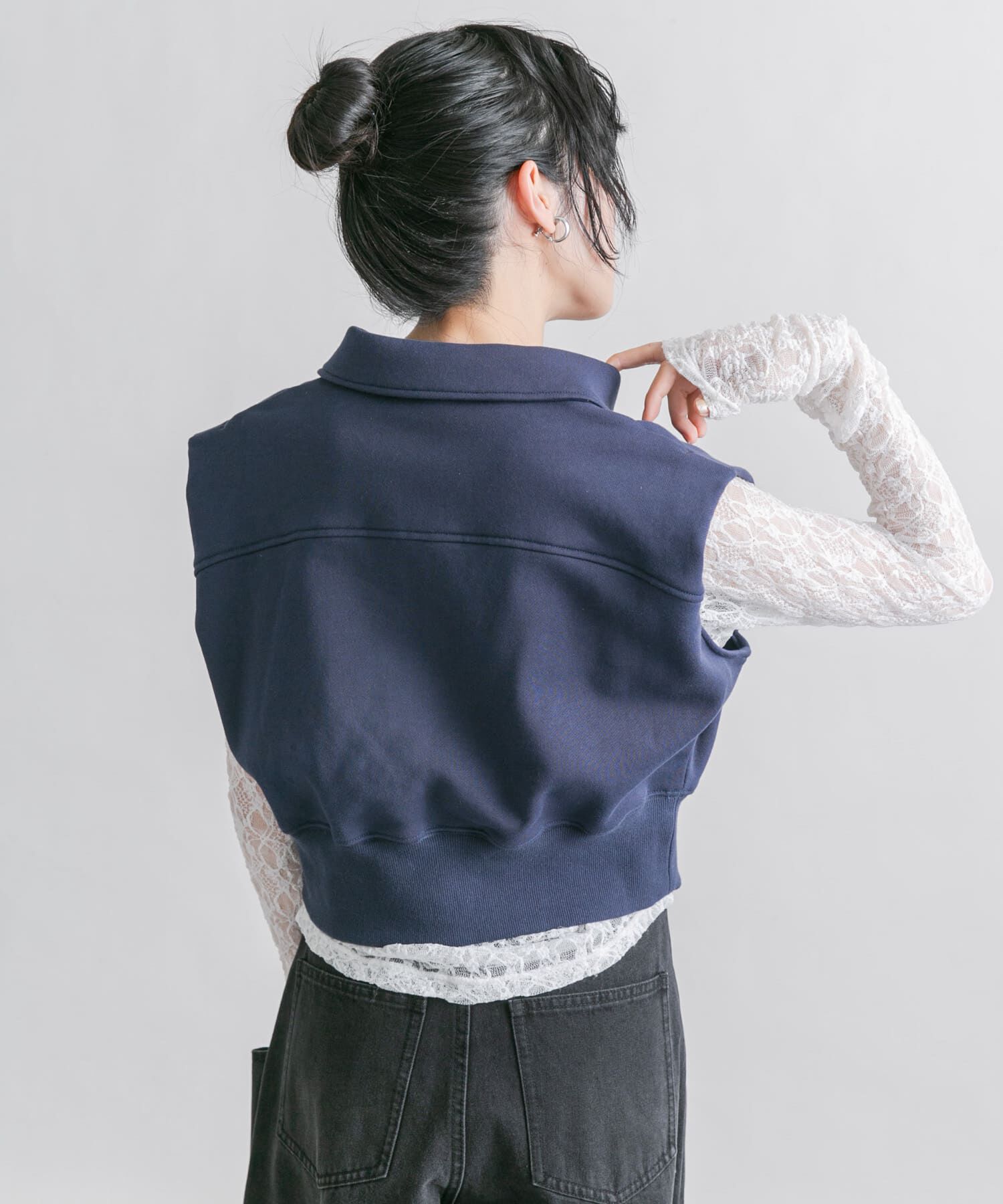  「ショルダータックZIPスウェット」|スウェット・ジャージ|