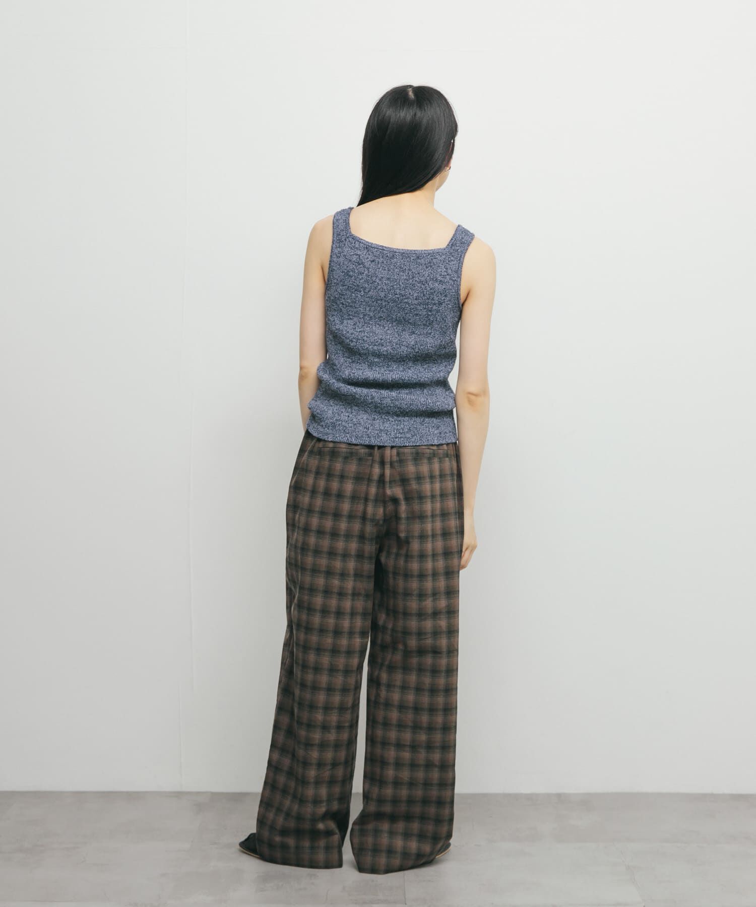  「スクエアニットタンクトップ」|タンクトップ|