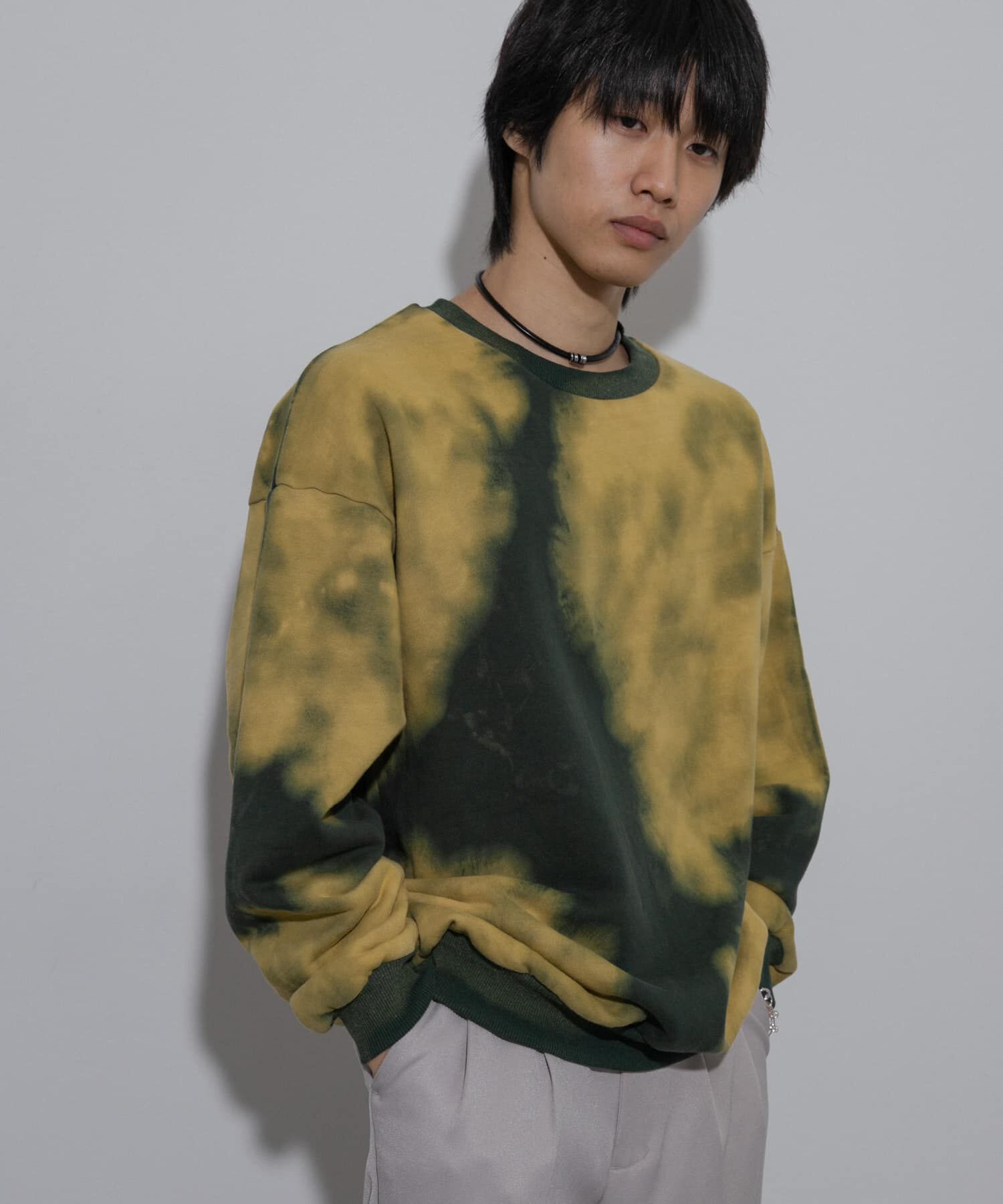 SENSE OF PLACE by URBAN RESEARCH「ブリーチクルーネックウェット」|スウェット・ジャージ|グリーン